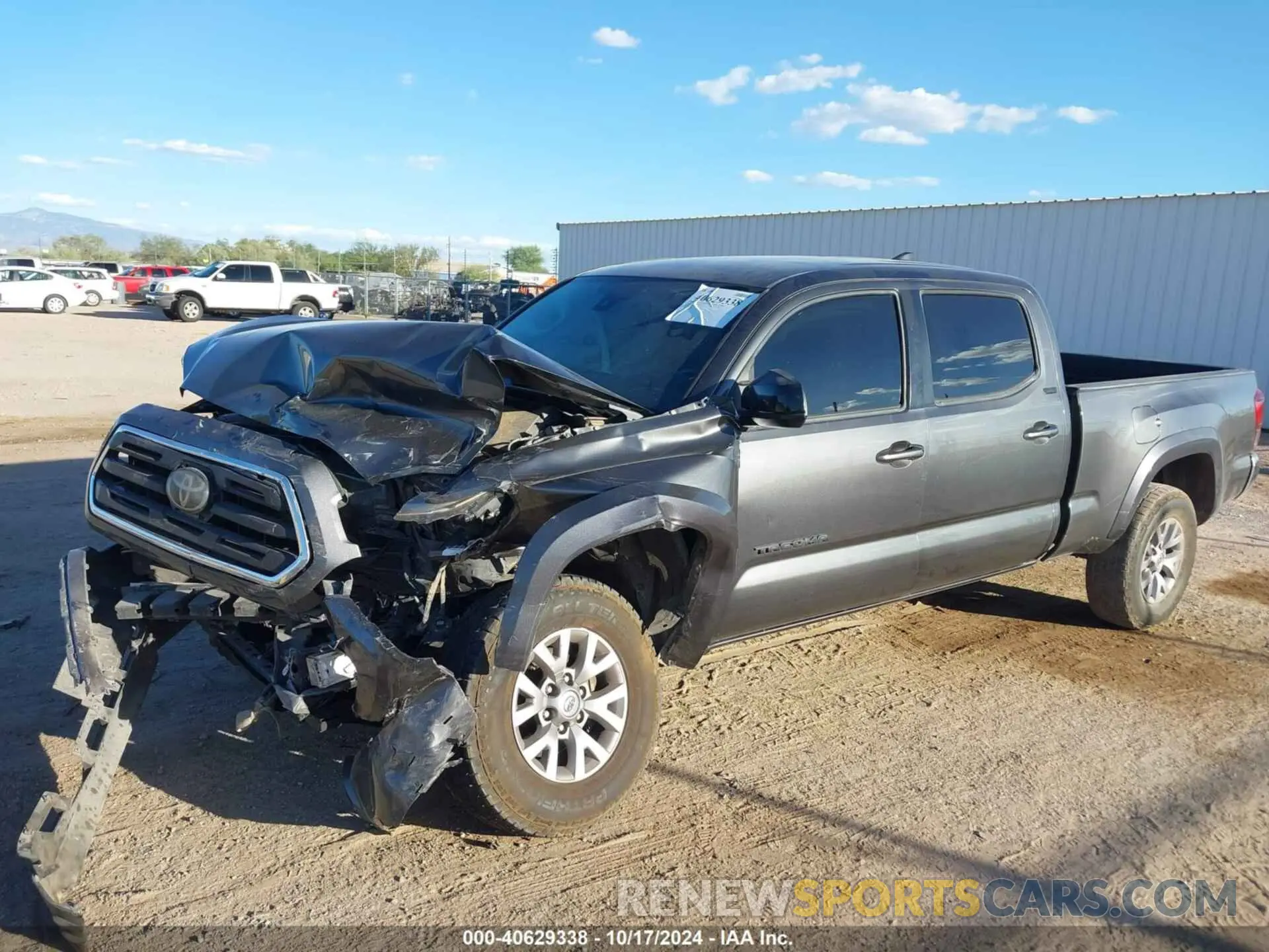 2 fotografías del automóvil dañado 3TMBZ5DNXKM021360 TOYOTA TACOMA 2WD 2019