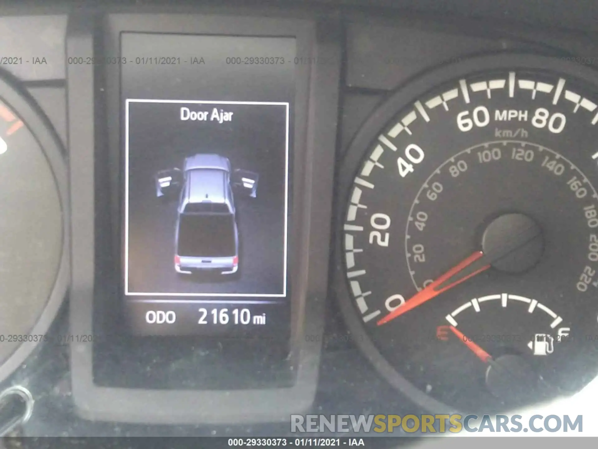 7 fotografías del automóvil dañado 5TFAX5GN7KX153578 TOYOTA TACOMA 2WD 2019