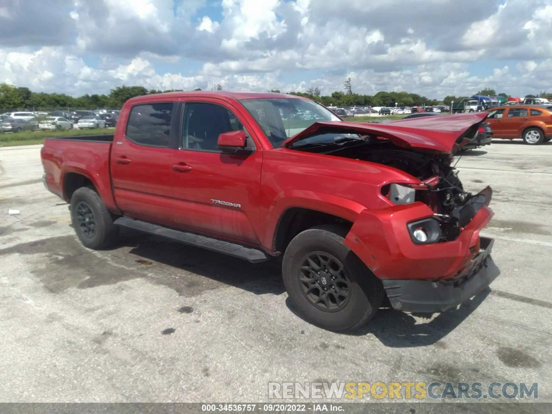 1 fotografías del automóvil dañado 3TMAZ5CN2LM130264 TOYOTA TACOMA 2WD 2020