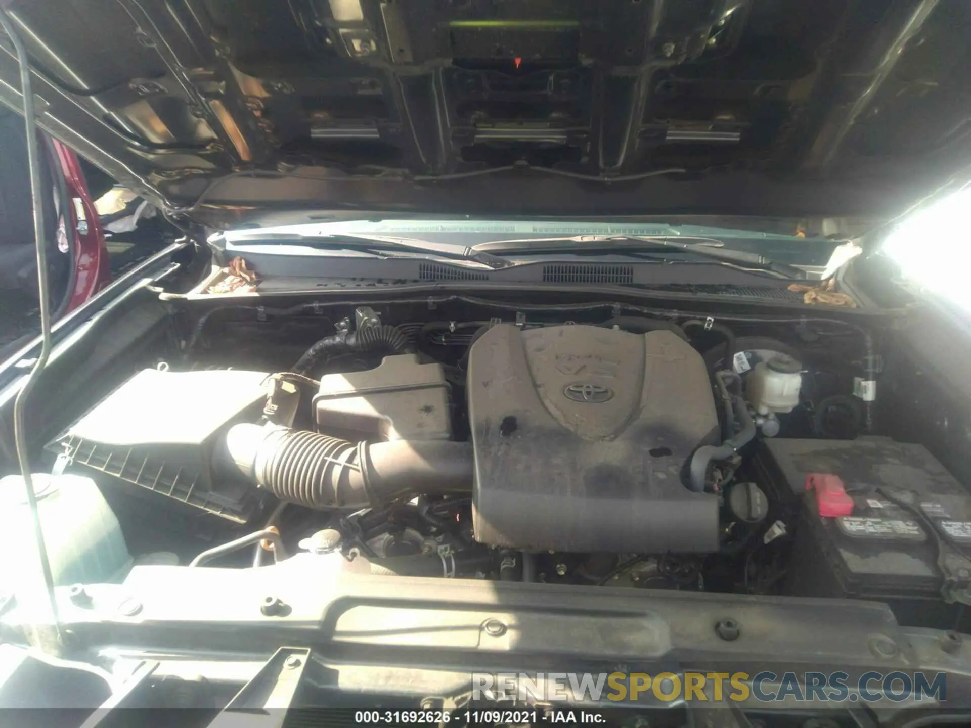 10 fotografías del automóvil dañado 3TMAZ5CN7LM122368 TOYOTA TACOMA 2WD 2020