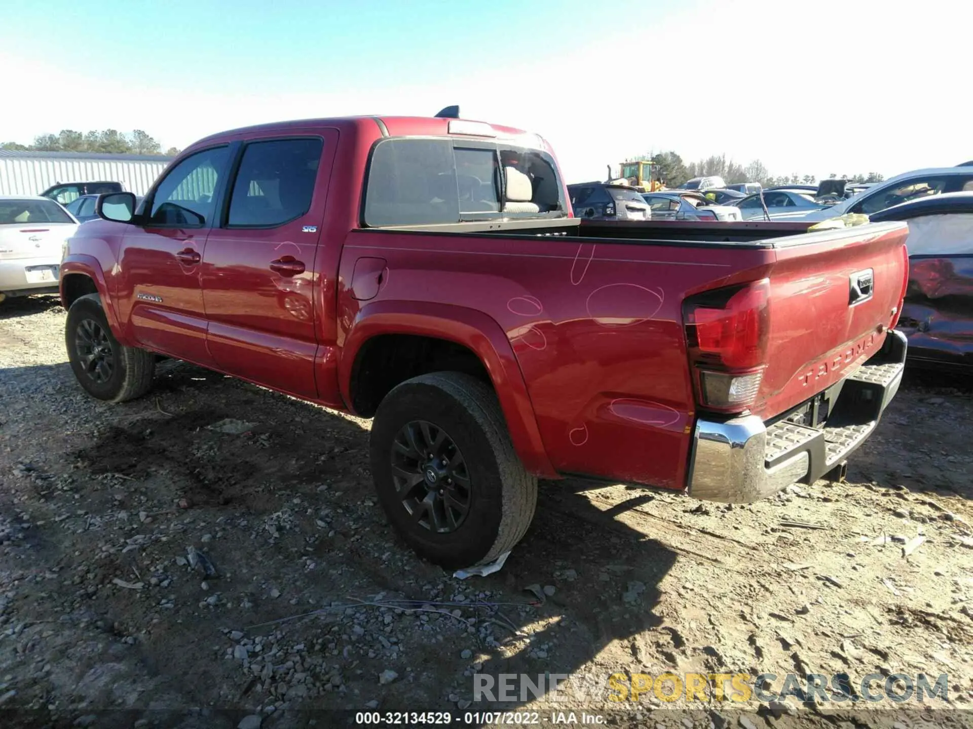 3 fotografías del automóvil dañado 3TMAZ5CN7LM126517 TOYOTA TACOMA 2WD 2020