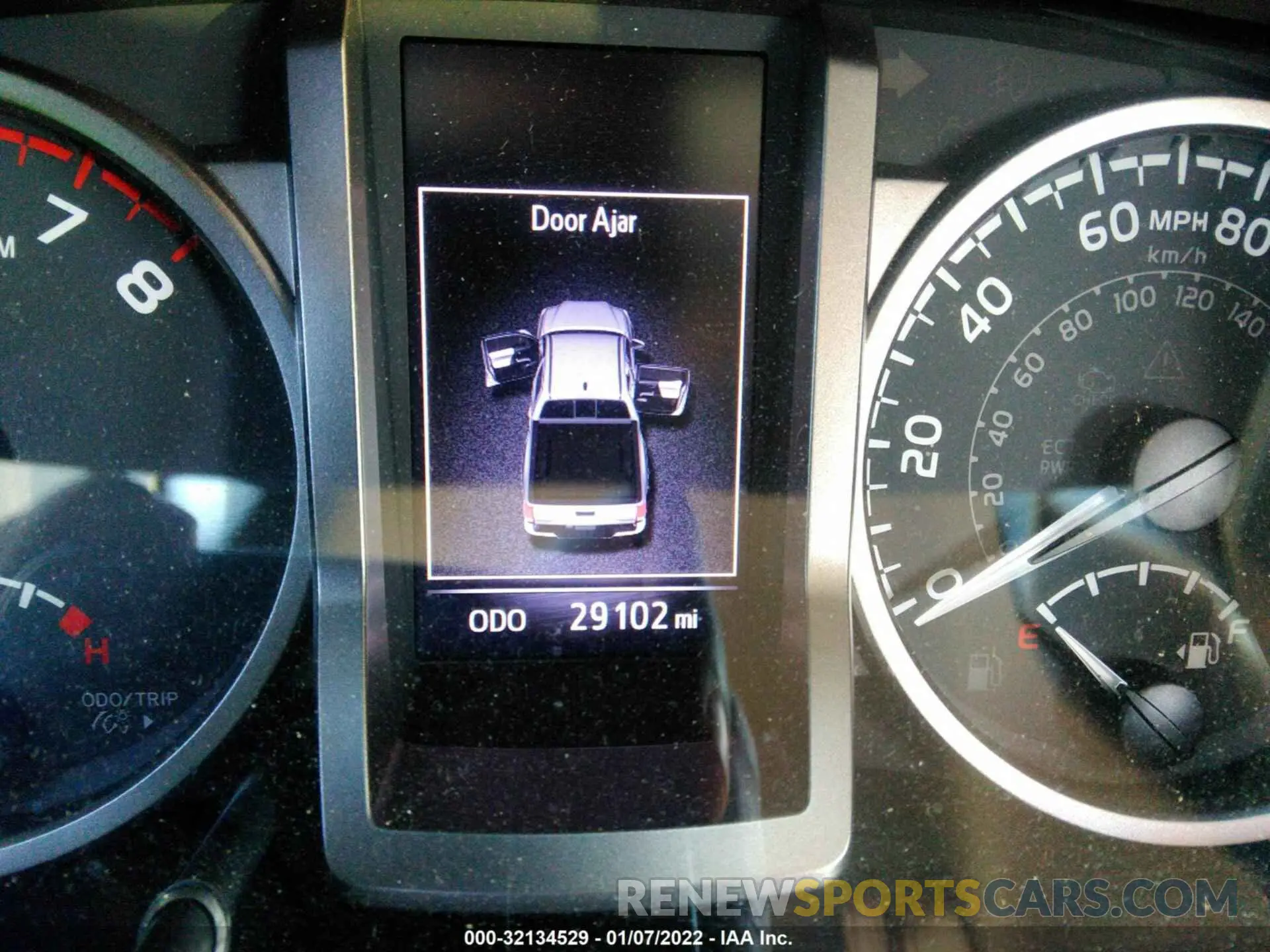7 fotografías del automóvil dañado 3TMAZ5CN7LM126517 TOYOTA TACOMA 2WD 2020