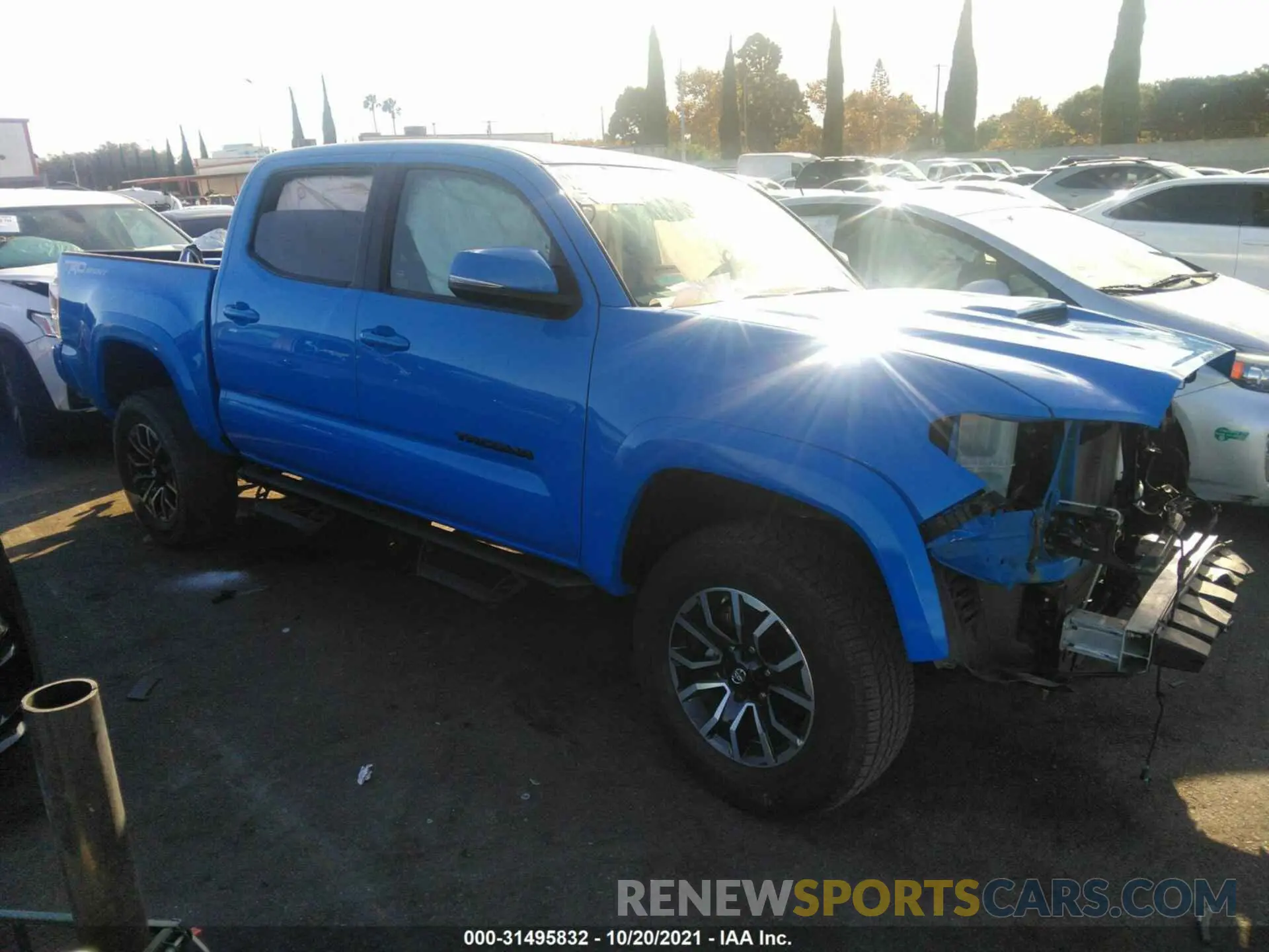1 fotografías del automóvil dañado 3TMAZ5CN7LM136609 TOYOTA TACOMA 2WD 2020