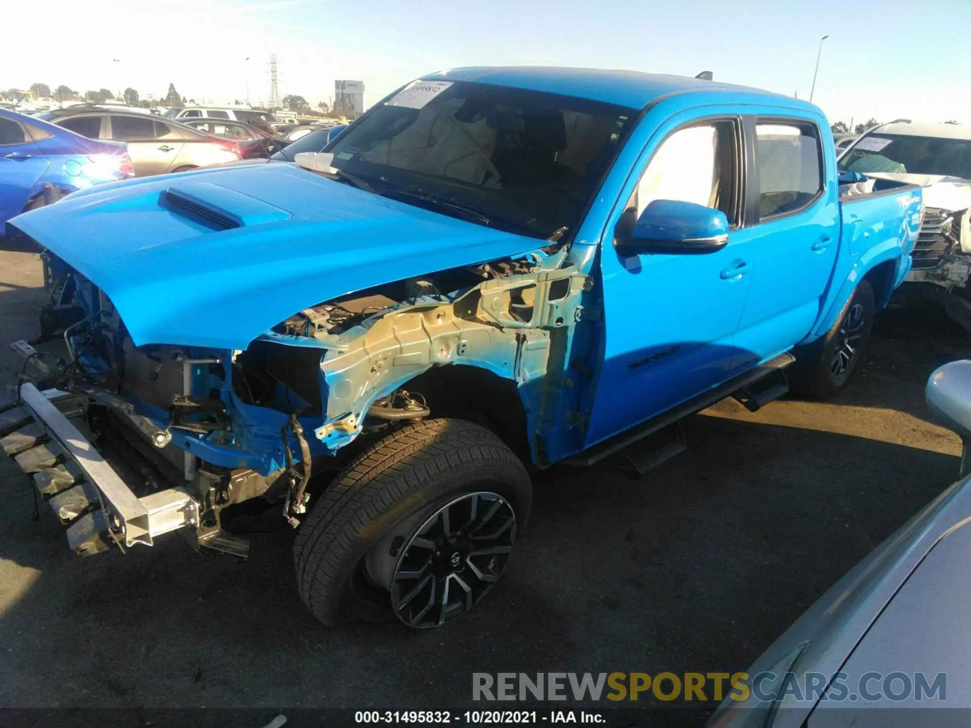 2 fotografías del automóvil dañado 3TMAZ5CN7LM136609 TOYOTA TACOMA 2WD 2020
