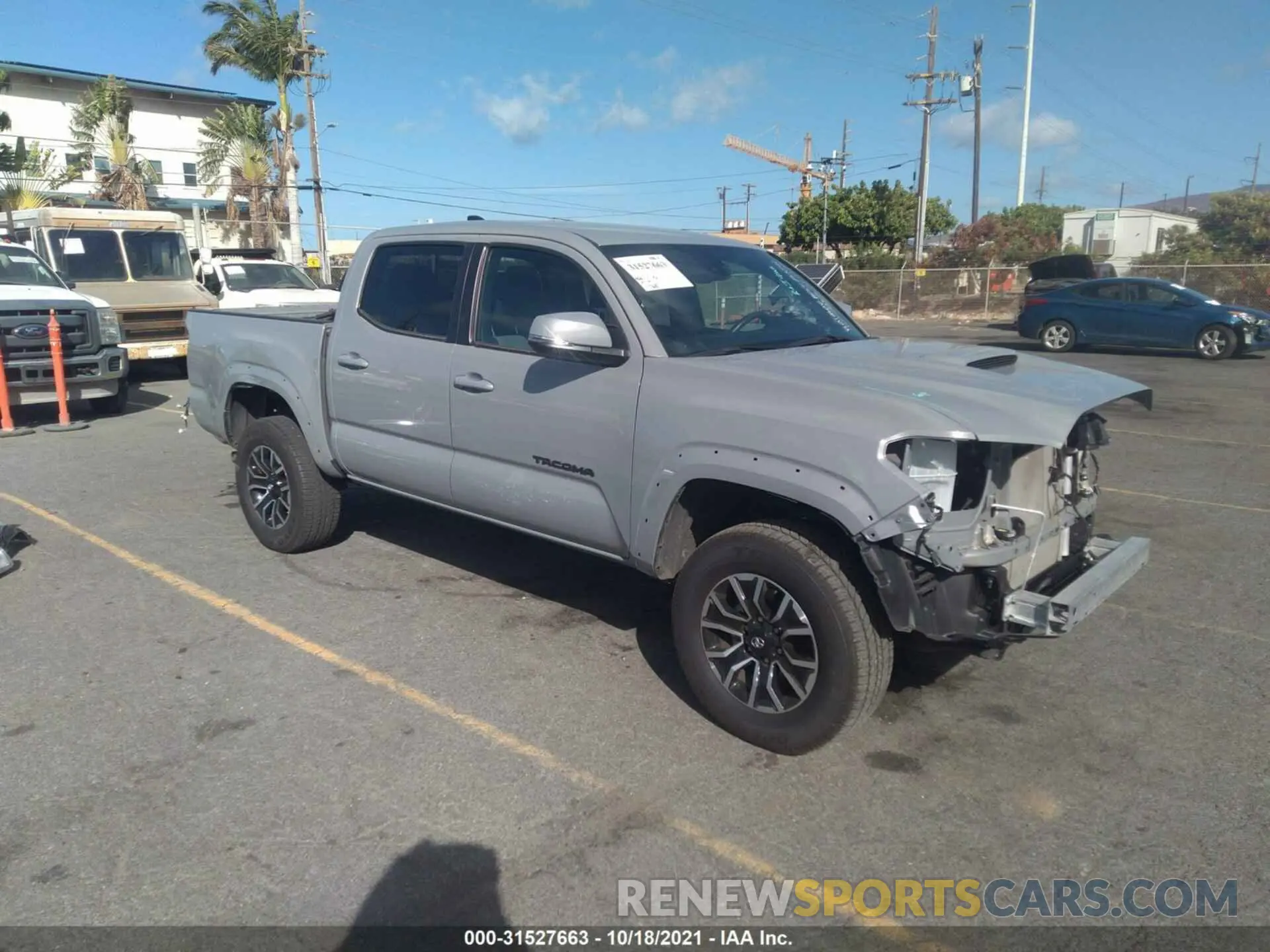 1 fotografías del automóvil dañado 3TMAZ5CN7LM137128 TOYOTA TACOMA 2WD 2020