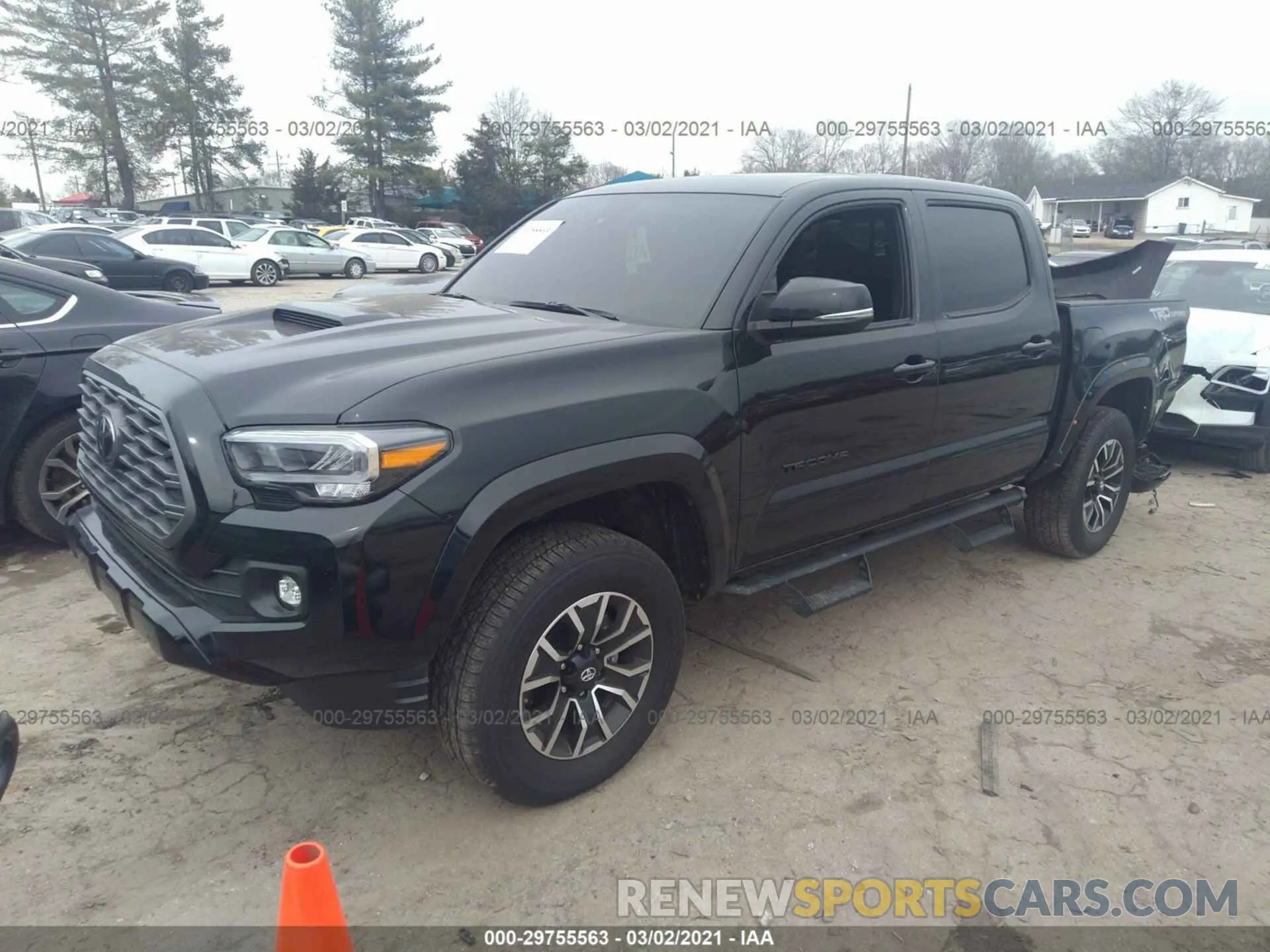 2 fotografías del automóvil dañado 3TYAZ5CN0LT001430 TOYOTA TACOMA 2WD 2020
