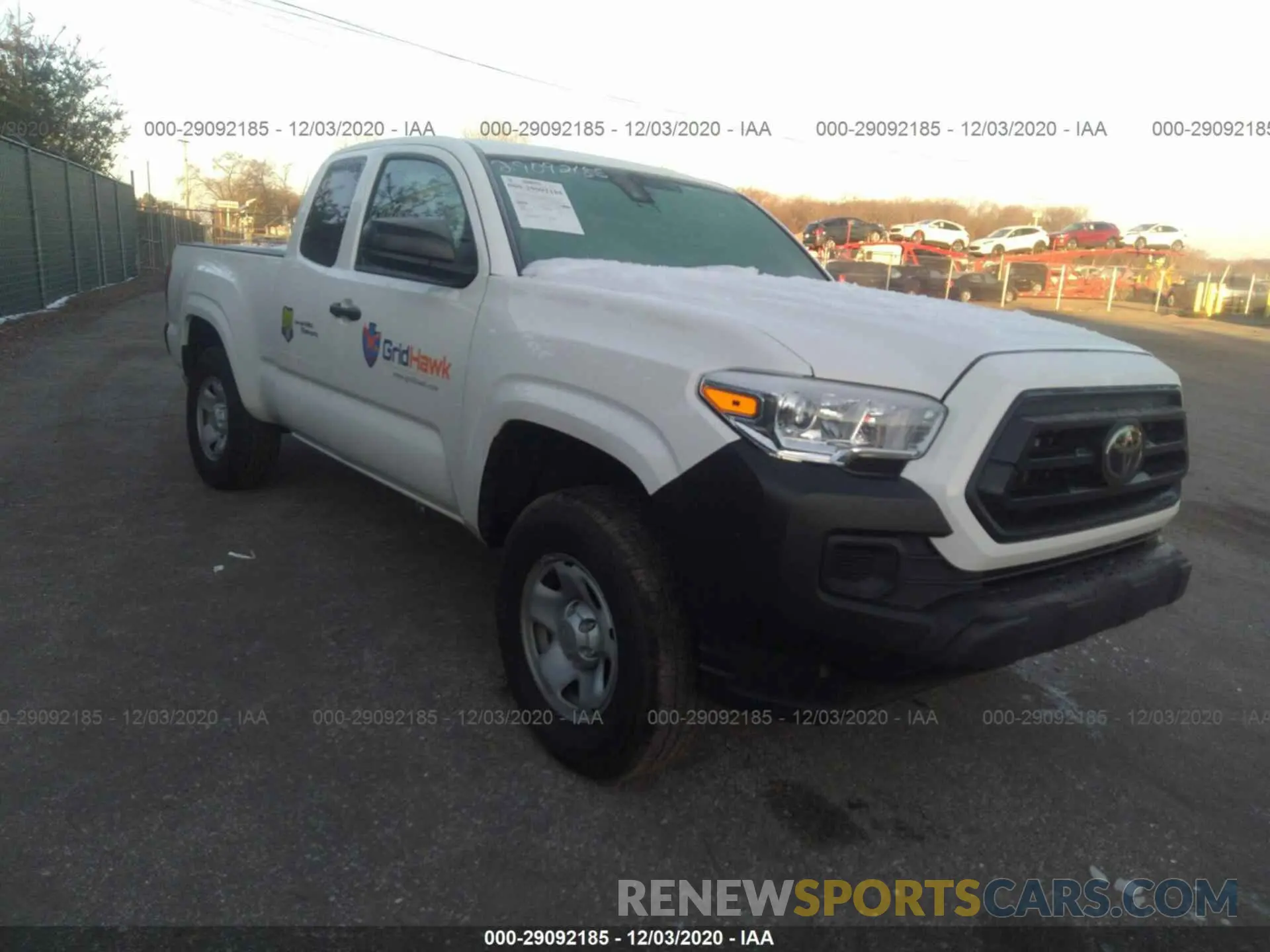 1 fotografías del automóvil dañado 3TYRX5GN6LT001483 TOYOTA TACOMA 2WD 2020