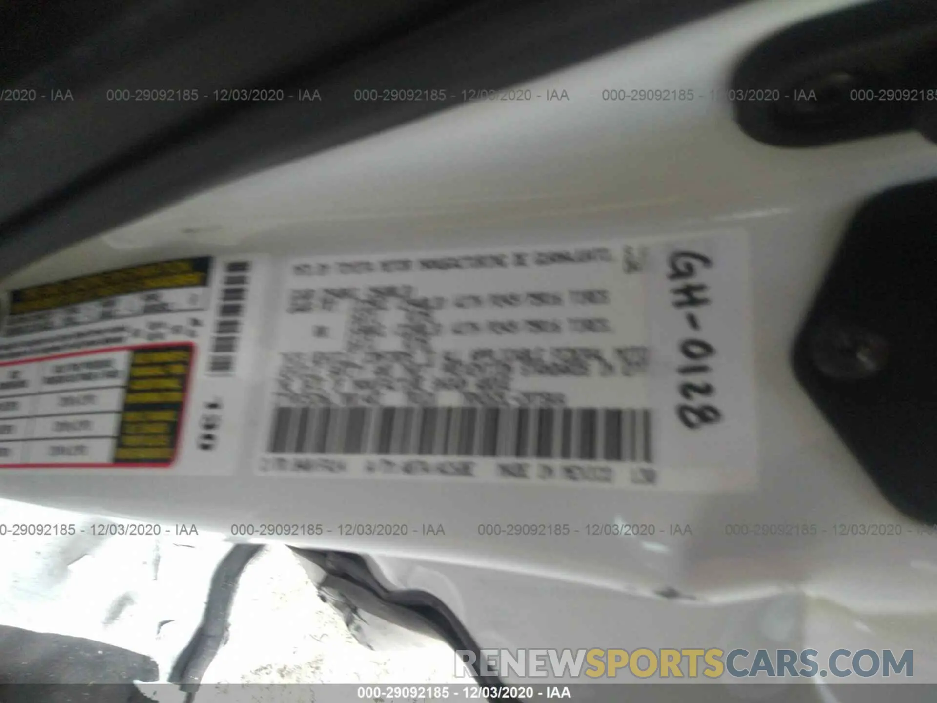 9 fotografías del automóvil dañado 3TYRX5GN6LT001483 TOYOTA TACOMA 2WD 2020