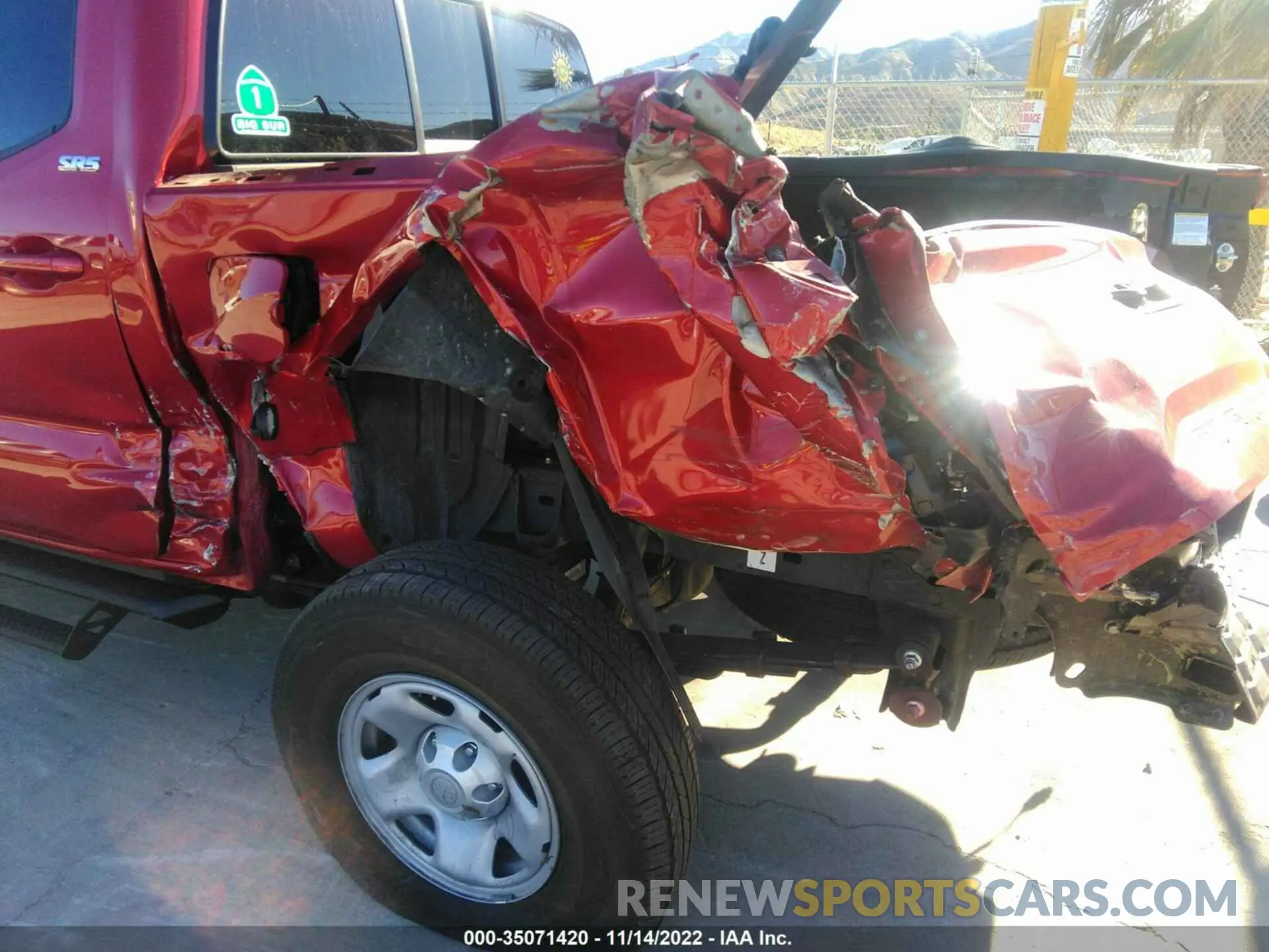 6 fotografías del automóvil dañado 5TFAX5GN0LX187914 TOYOTA TACOMA 2WD 2020