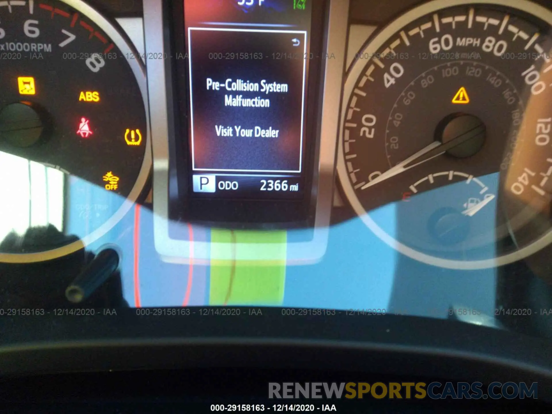 7 fotografías del automóvil dañado 5TFAZ5CN1LX093685 TOYOTA TACOMA 2WD 2020