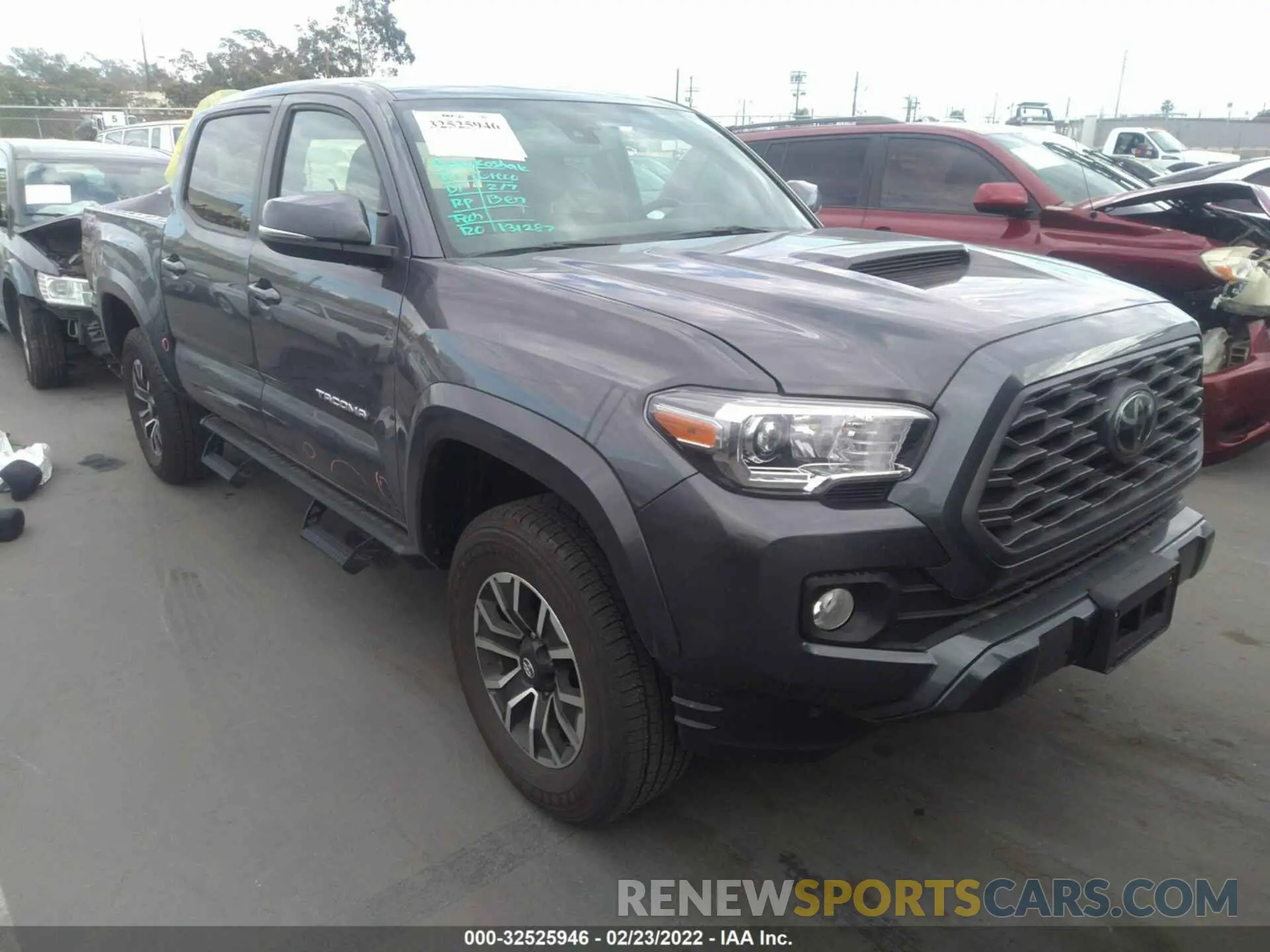 1 fotografías del automóvil dañado 3TMAZ5CN8MM145143 TOYOTA TACOMA 2WD 2021
