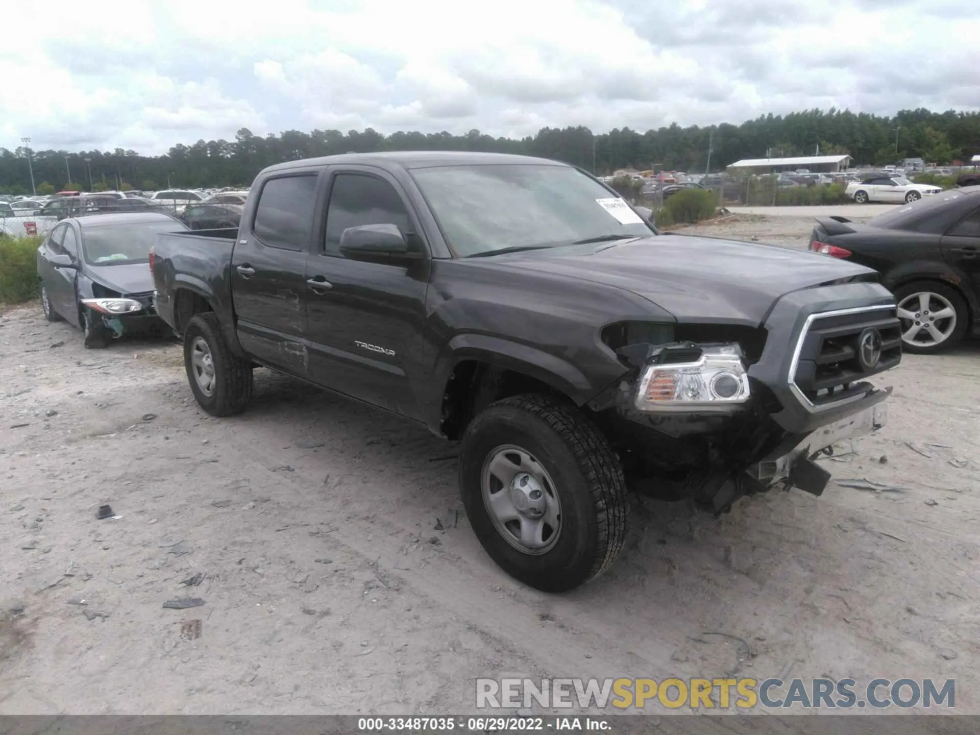 1 fotografías del automóvil dañado 3TYAX5GN8MT016193 TOYOTA TACOMA 2WD 2021