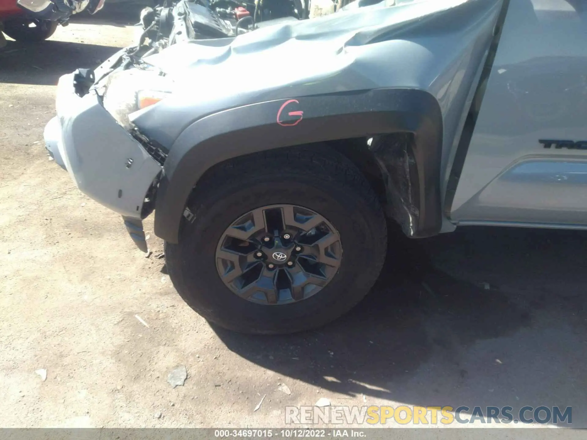 11 fotografías del automóvil dañado 3TYAZ5CN5MT002784 TOYOTA TACOMA 2WD 2021