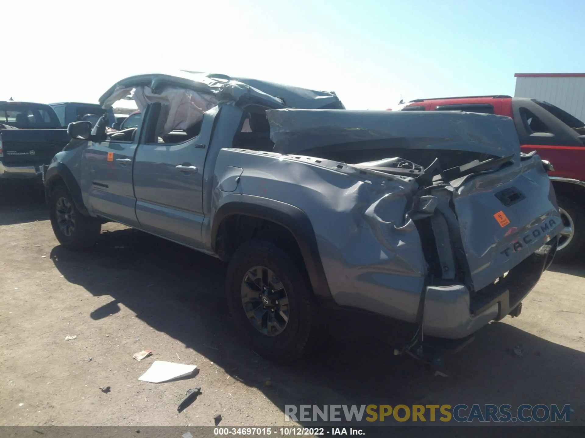 3 fotografías del automóvil dañado 3TYAZ5CN5MT002784 TOYOTA TACOMA 2WD 2021
