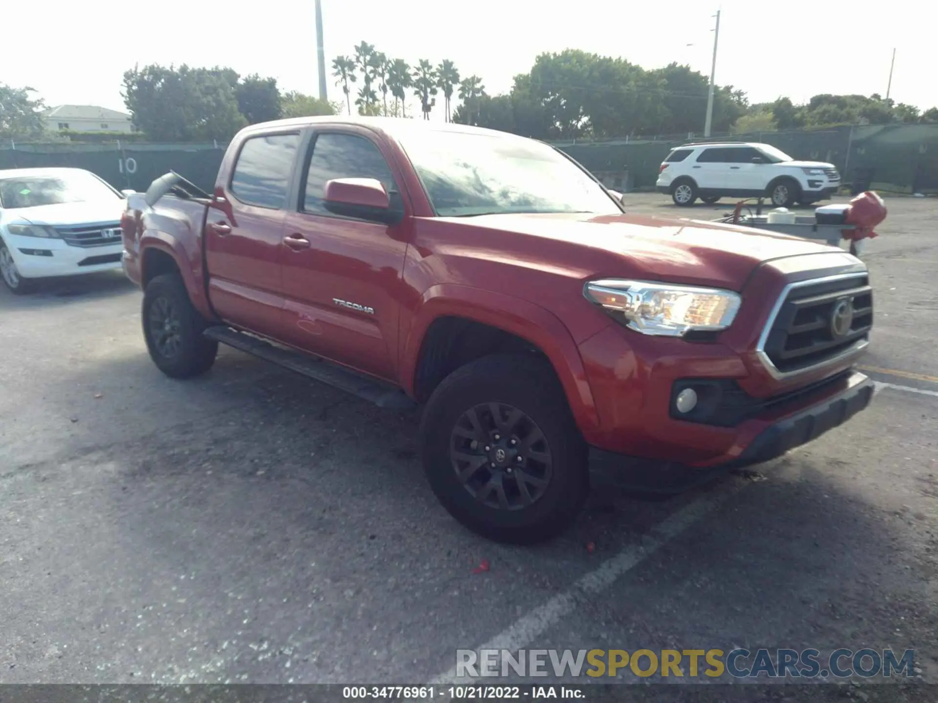 1 fotografías del automóvil dañado 5TFAX5GN6MX188969 TOYOTA TACOMA 2WD 2021