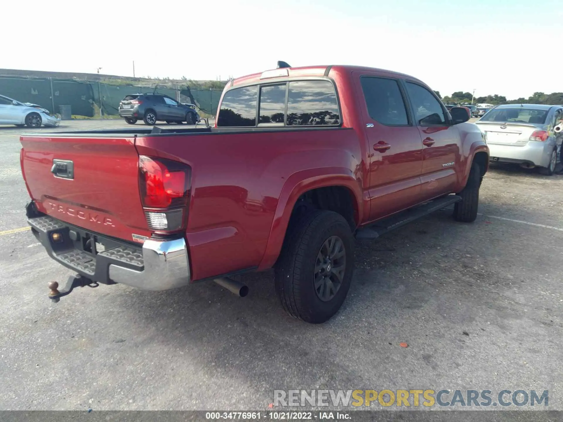 4 fotografías del automóvil dañado 5TFAX5GN6MX188969 TOYOTA TACOMA 2WD 2021