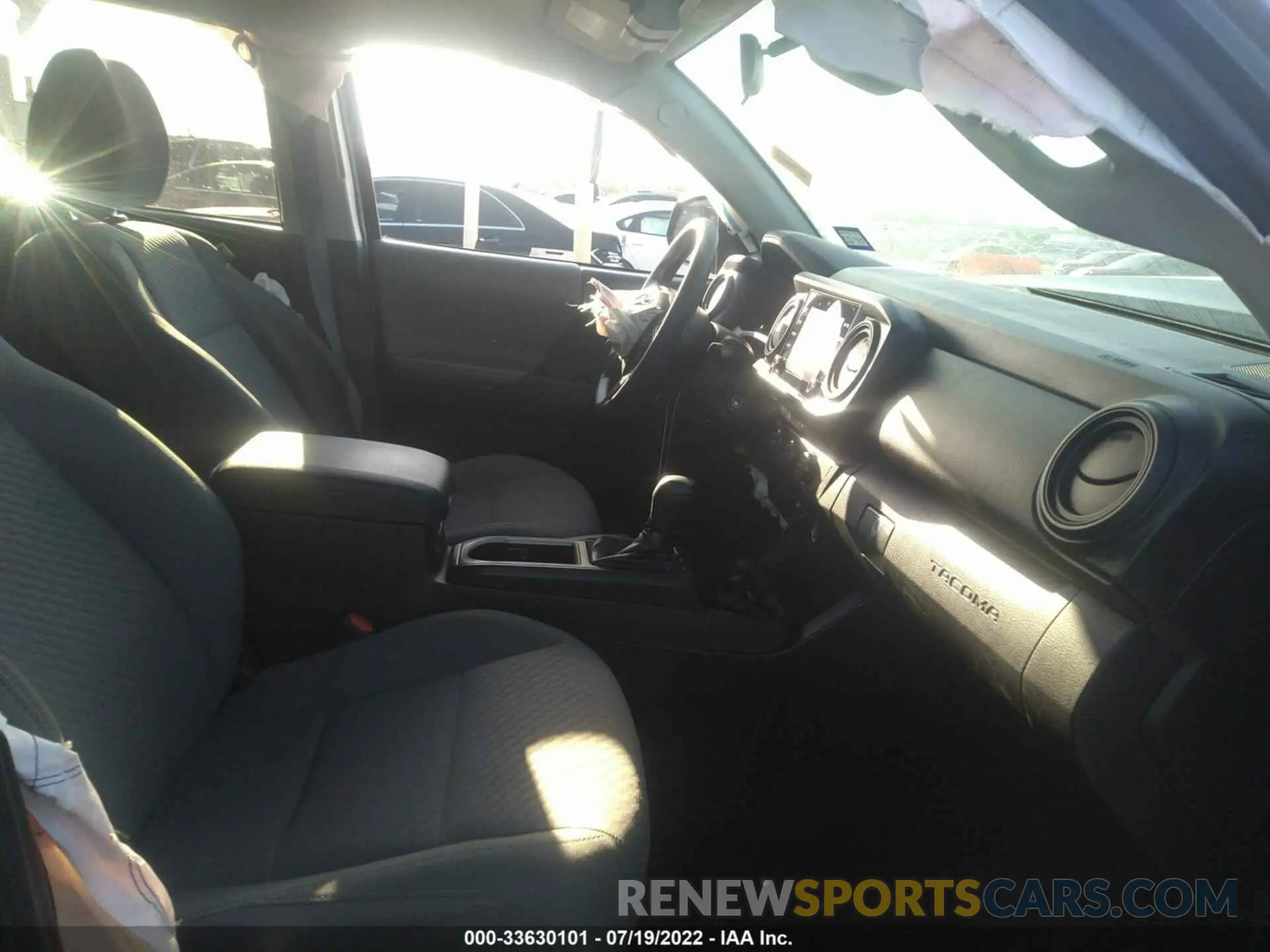 5 fotografías del automóvil dañado 5TFAX5GN8MX191419 TOYOTA TACOMA 2WD 2021