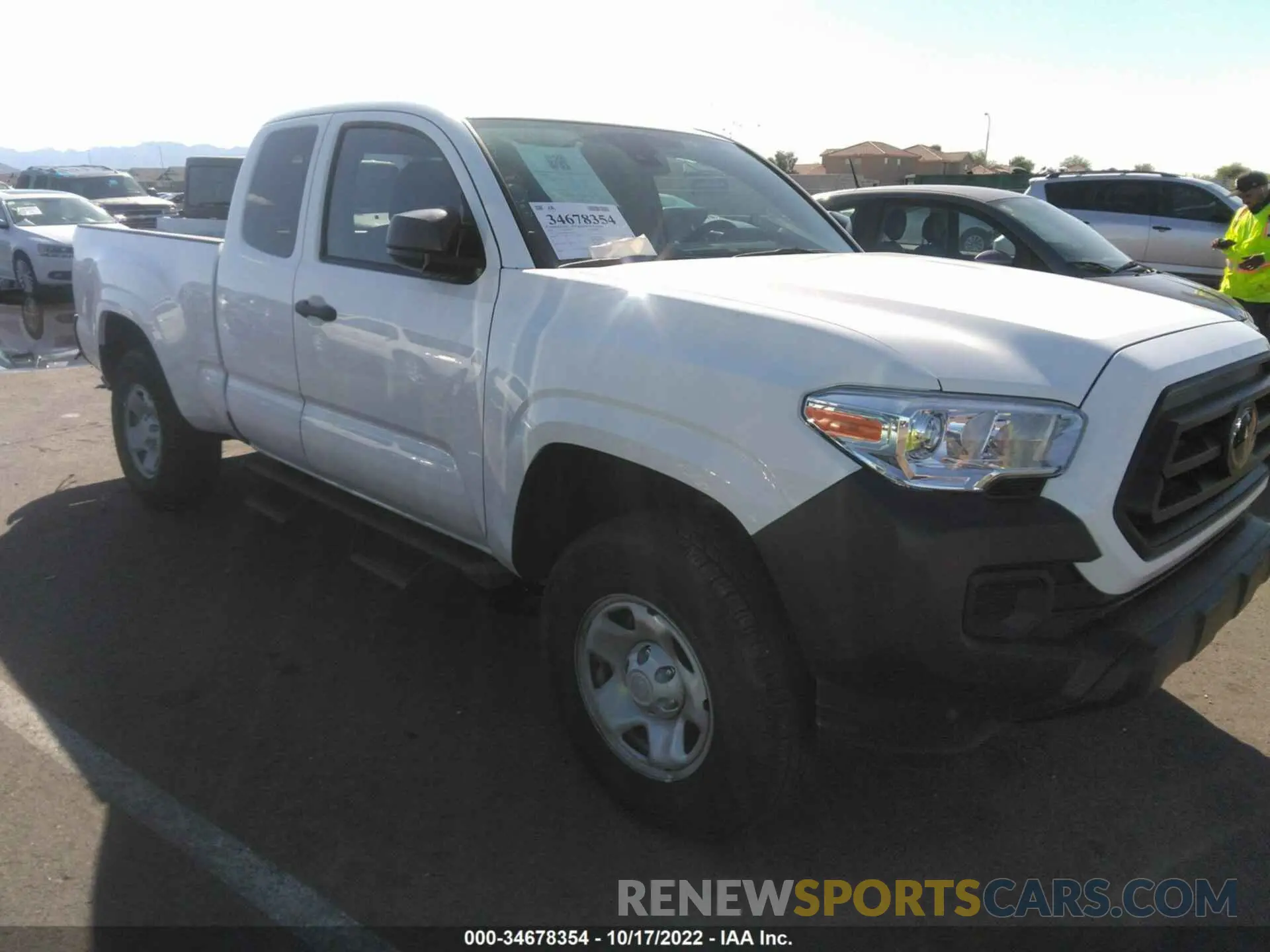 1 fotografías del automóvil dañado 3TYRX5GN8NT049201 TOYOTA TACOMA 2WD 2022