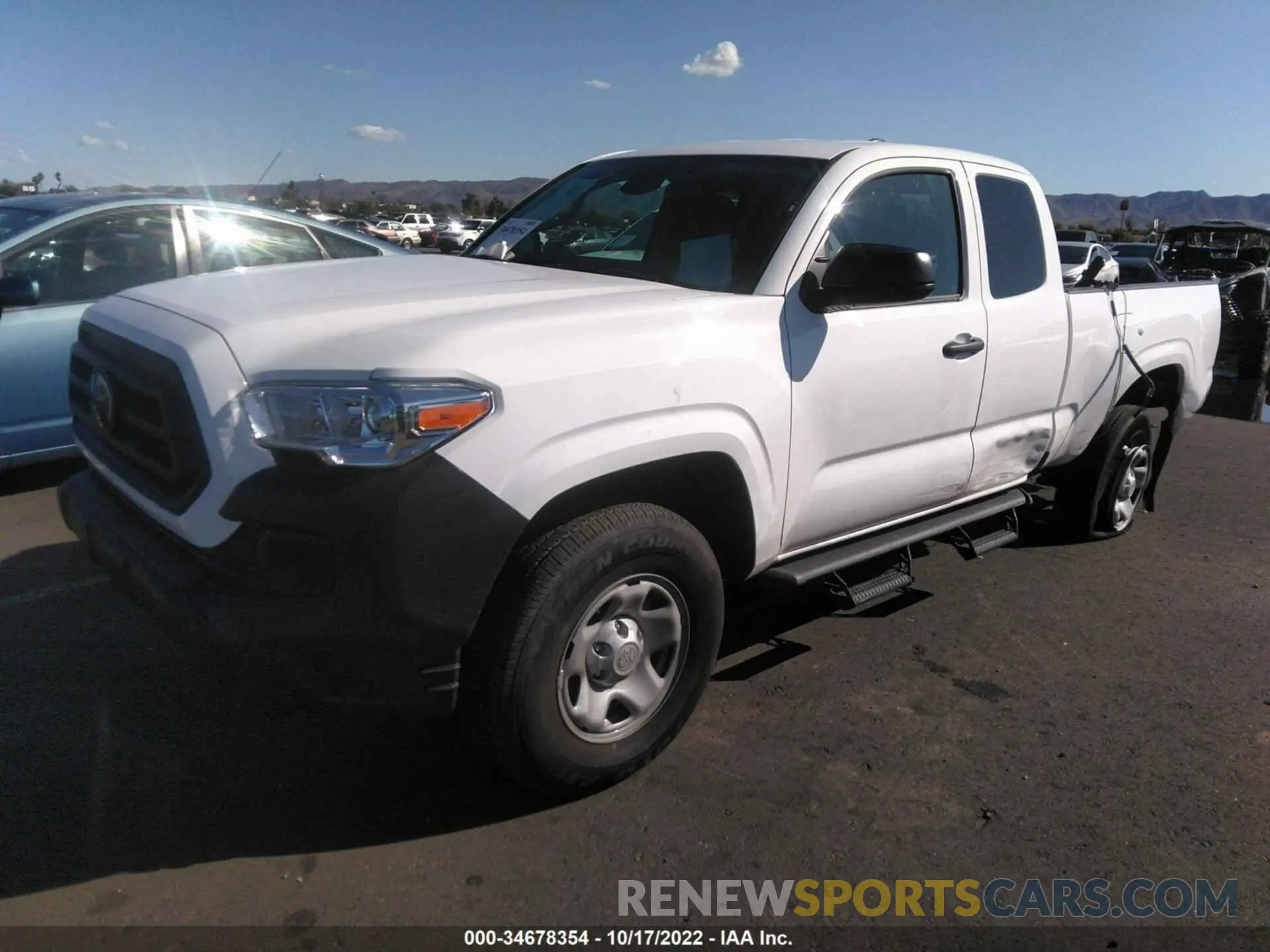 2 fotografías del automóvil dañado 3TYRX5GN8NT049201 TOYOTA TACOMA 2WD 2022