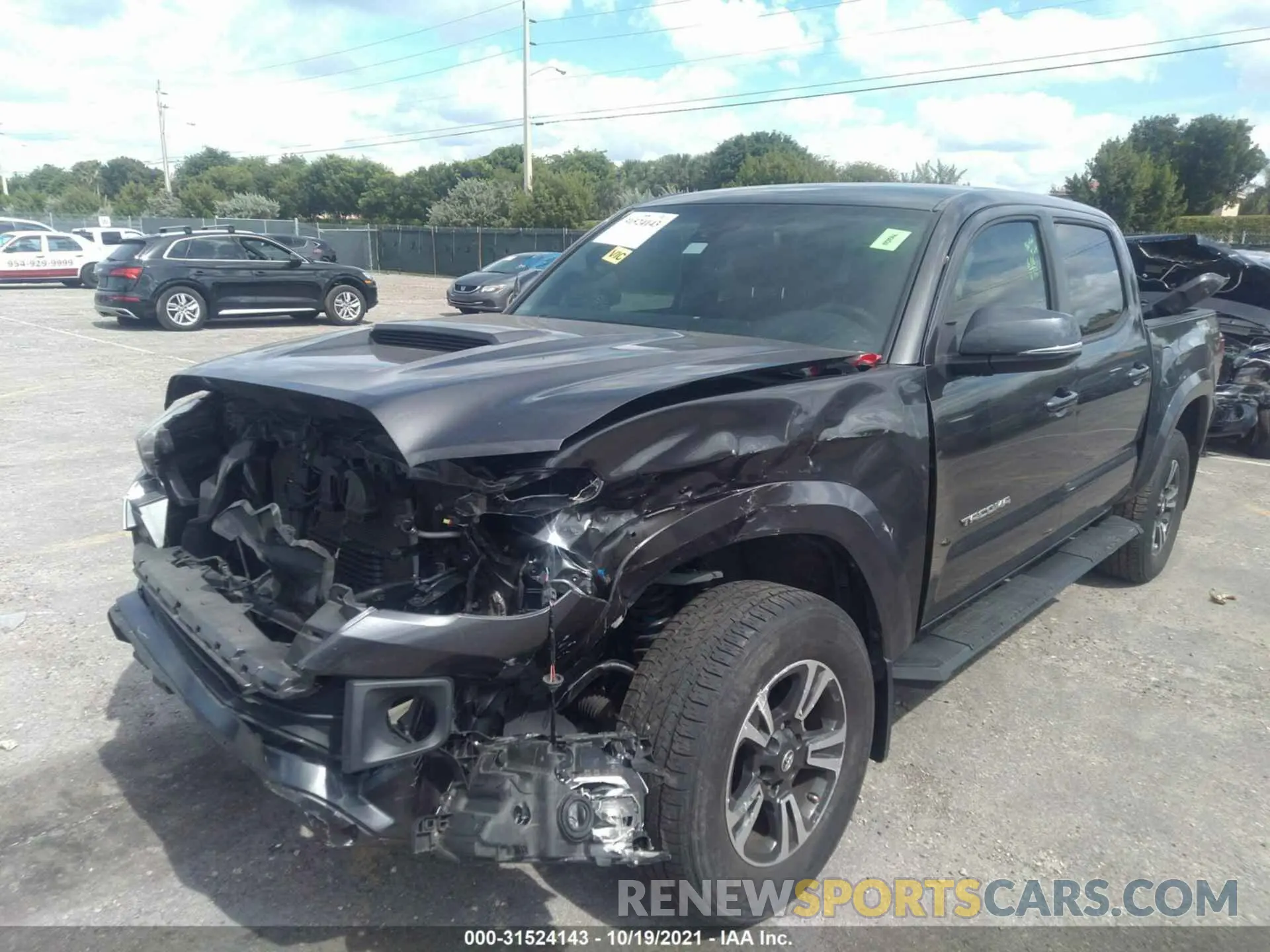 6 fotografías del automóvil dañado 3TMCZ5AN0KM216912 TOYOTA TACOMA 4WD 2019