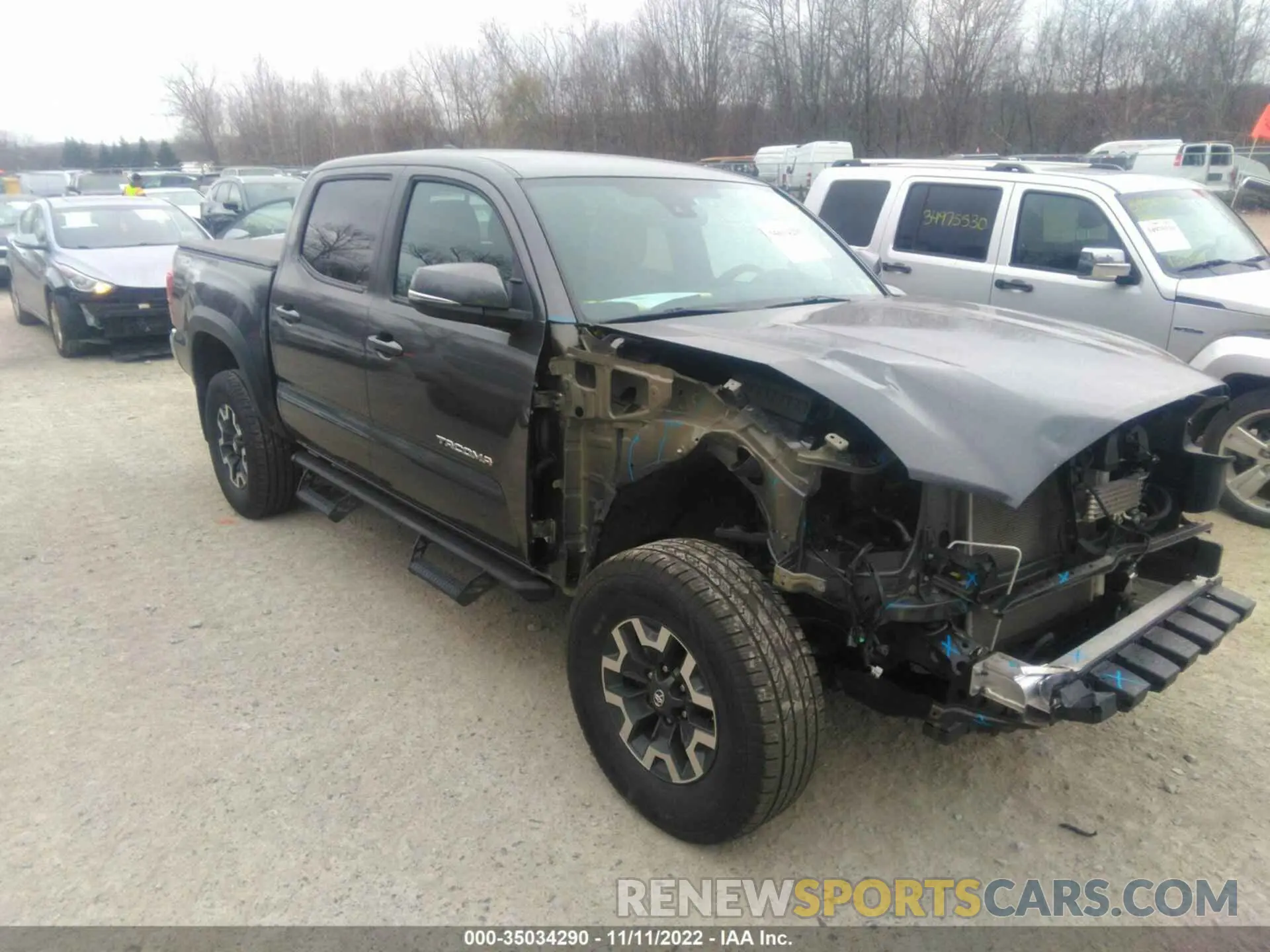 1 fotografías del automóvil dañado 3TMCZ5AN5KM275860 TOYOTA TACOMA 4WD 2019