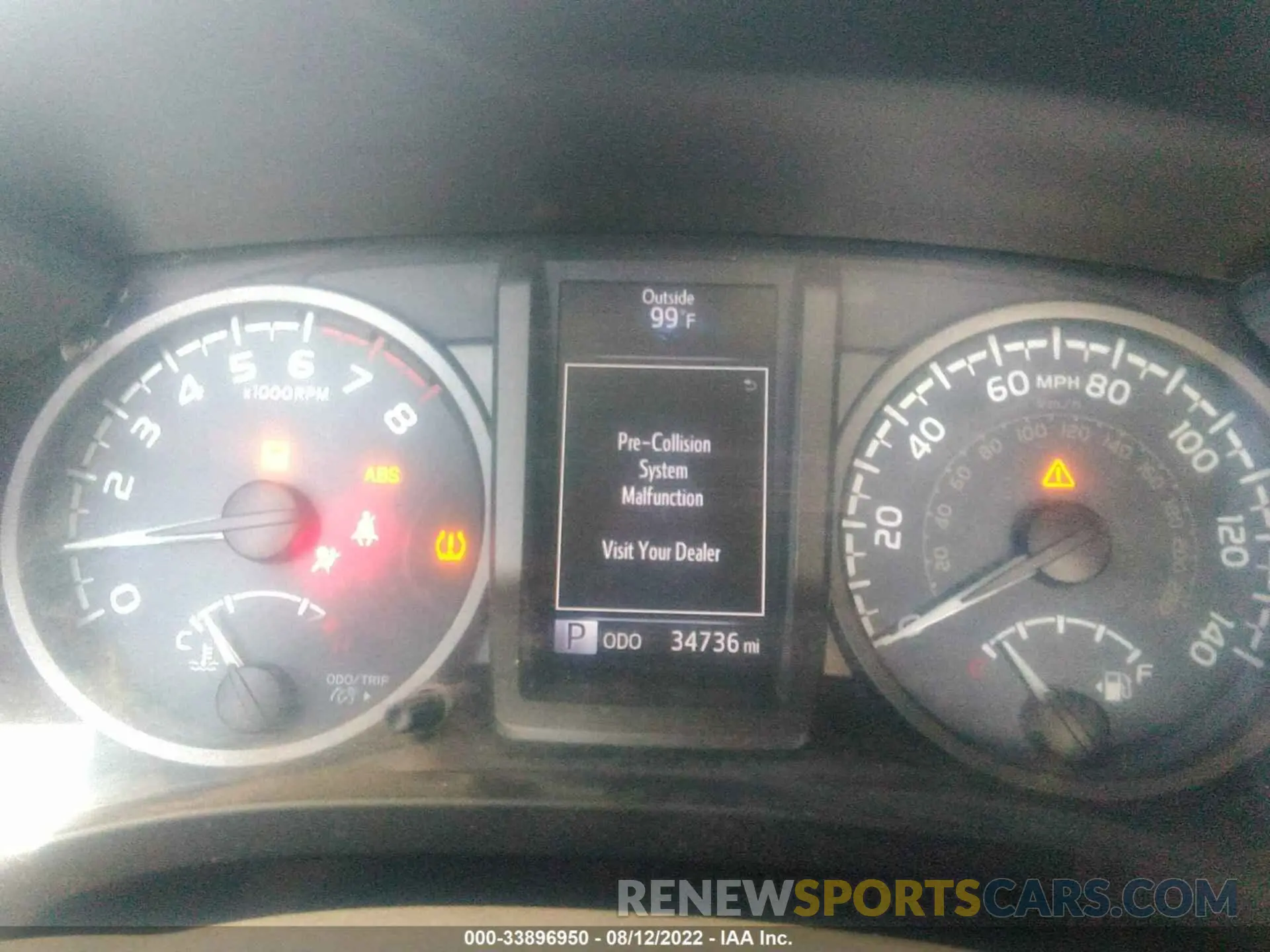 7 fotografías del automóvil dañado 3TMCZ5AN7KM207110 TOYOTA TACOMA 4WD 2019