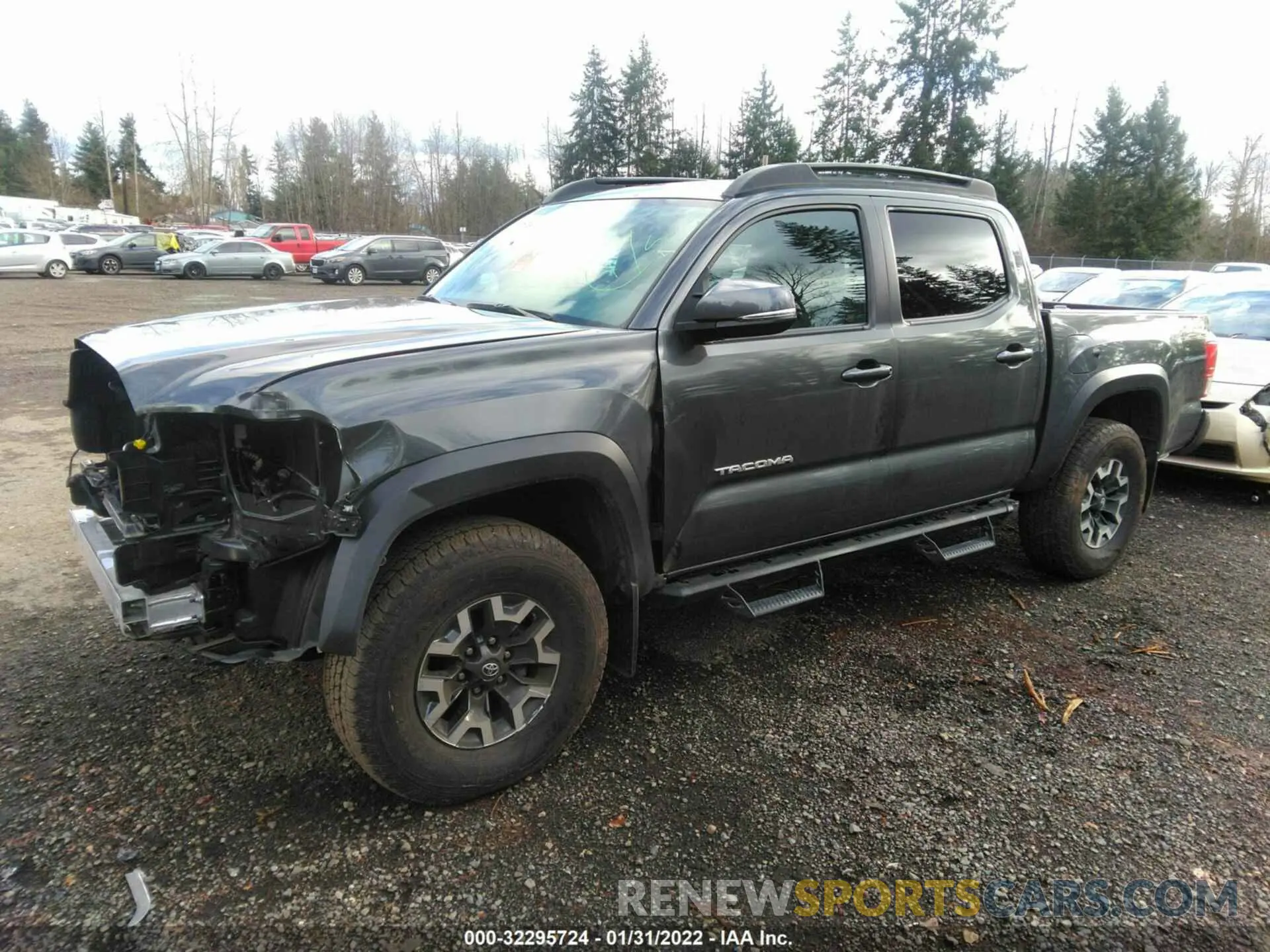 2 fotografías del automóvil dañado 3TMCZ5AN8KM209917 TOYOTA TACOMA 4WD 2019