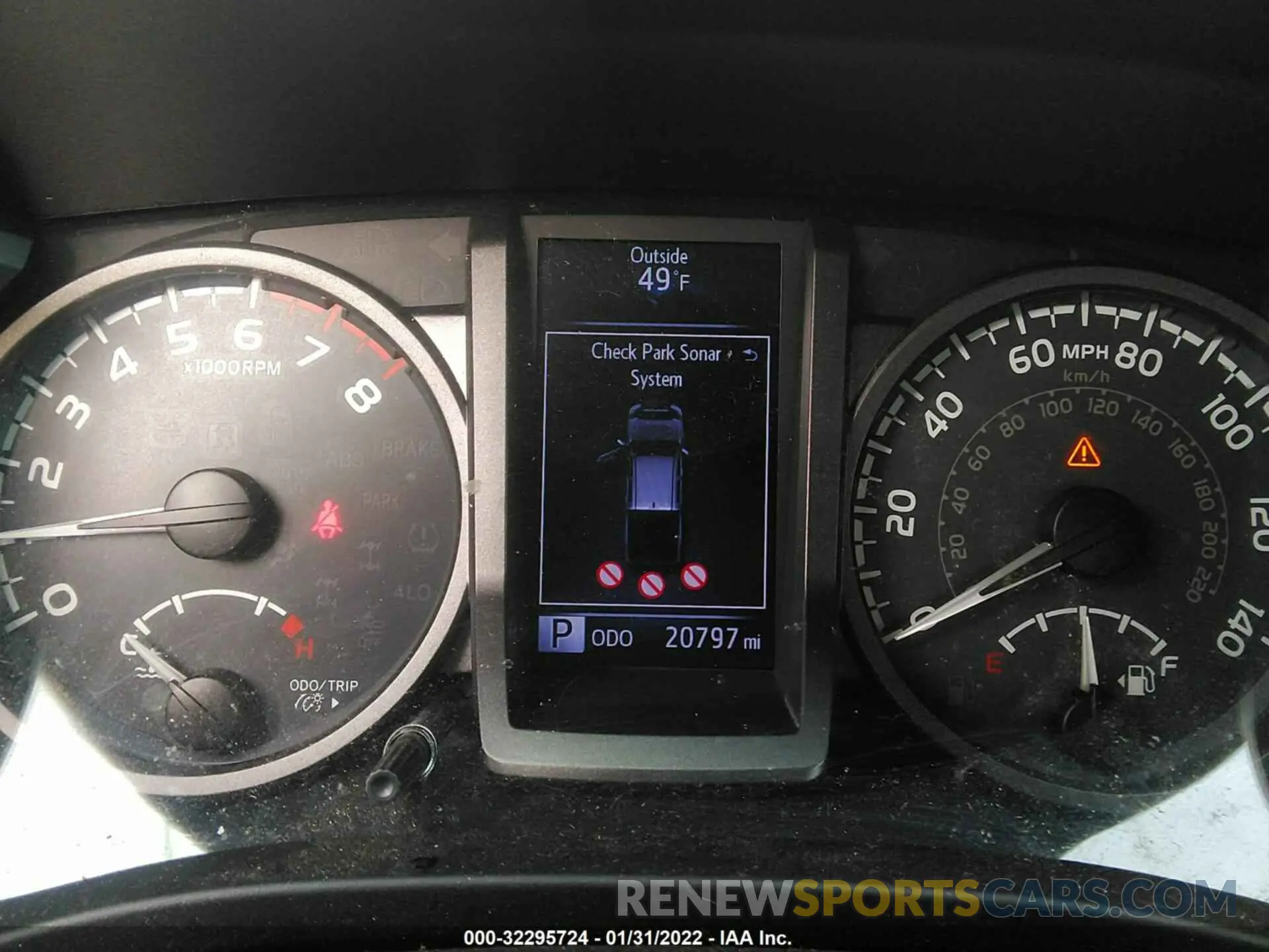 7 fotografías del automóvil dañado 3TMCZ5AN8KM209917 TOYOTA TACOMA 4WD 2019