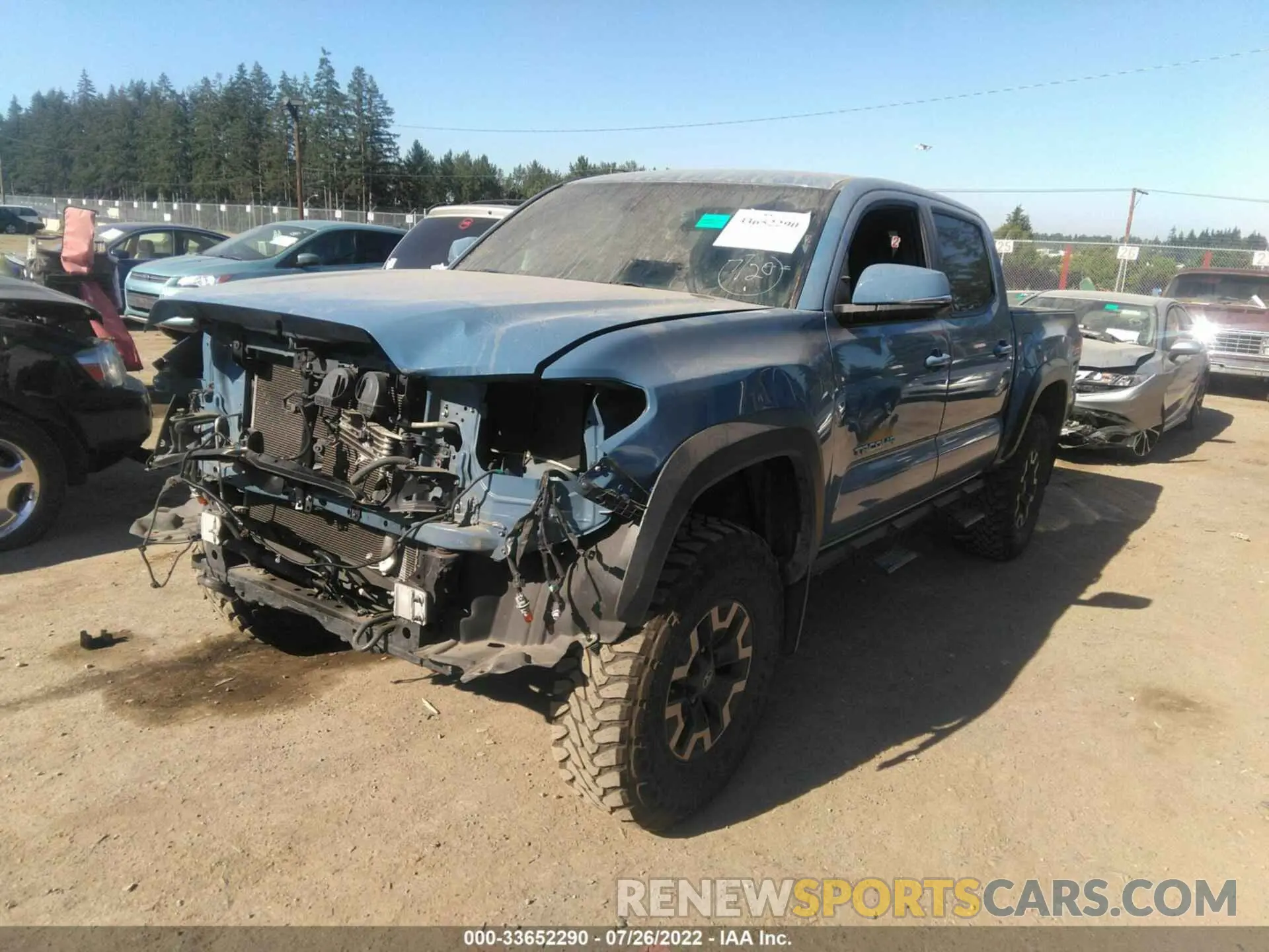 2 fotografías del automóvil dañado 3TMCZ5AN9KM270970 TOYOTA TACOMA 4WD 2019