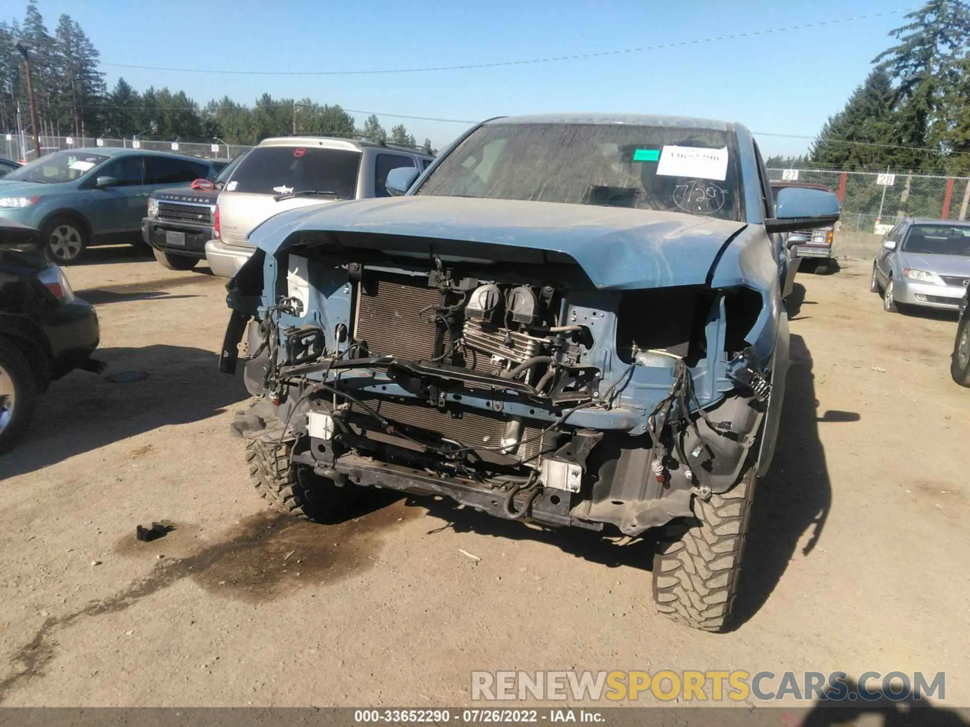 6 fotografías del automóvil dañado 3TMCZ5AN9KM270970 TOYOTA TACOMA 4WD 2019