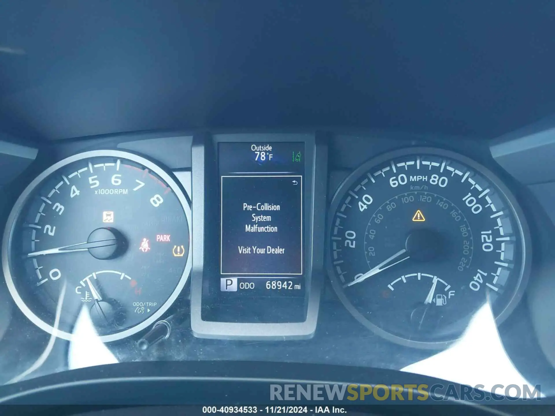 7 fotografías del automóvil dañado 3TMCZ5ANXKM230168 TOYOTA TACOMA 4WD 2019