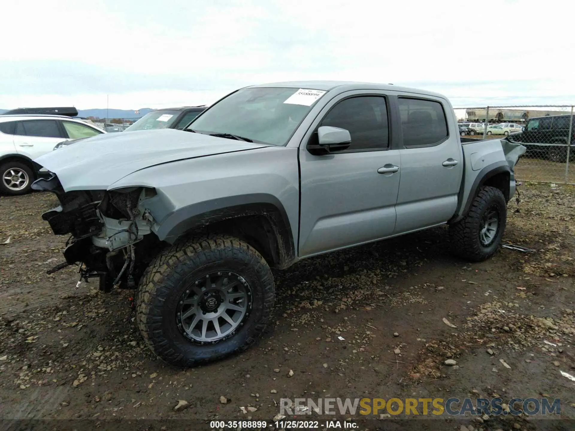 2 fotografías del automóvil dañado 3TMCZ5ANXKM258813 TOYOTA TACOMA 4WD 2019