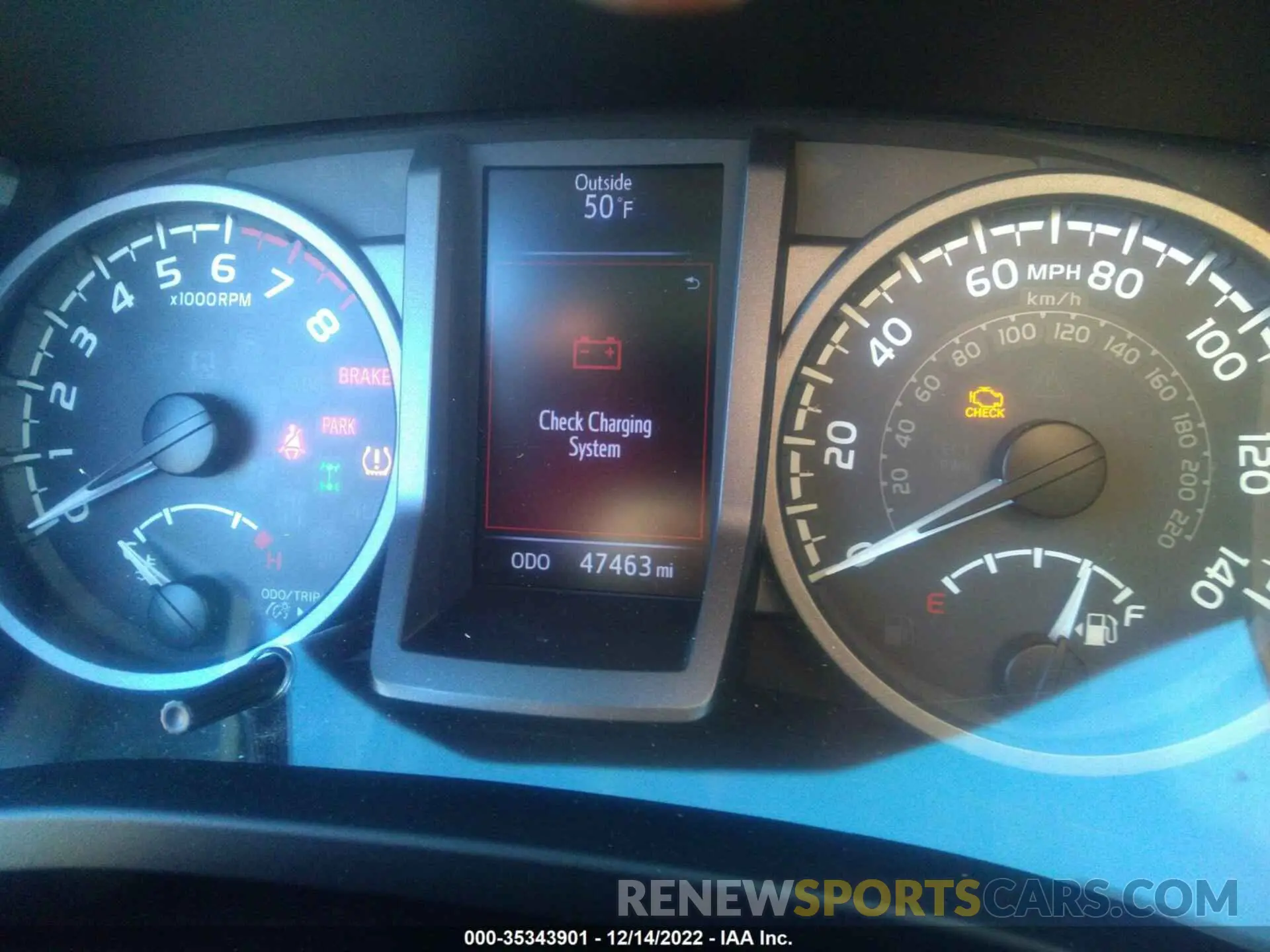 7 fotografías del automóvil dañado 5TFCZ5AN4KX188896 TOYOTA TACOMA 4WD 2019