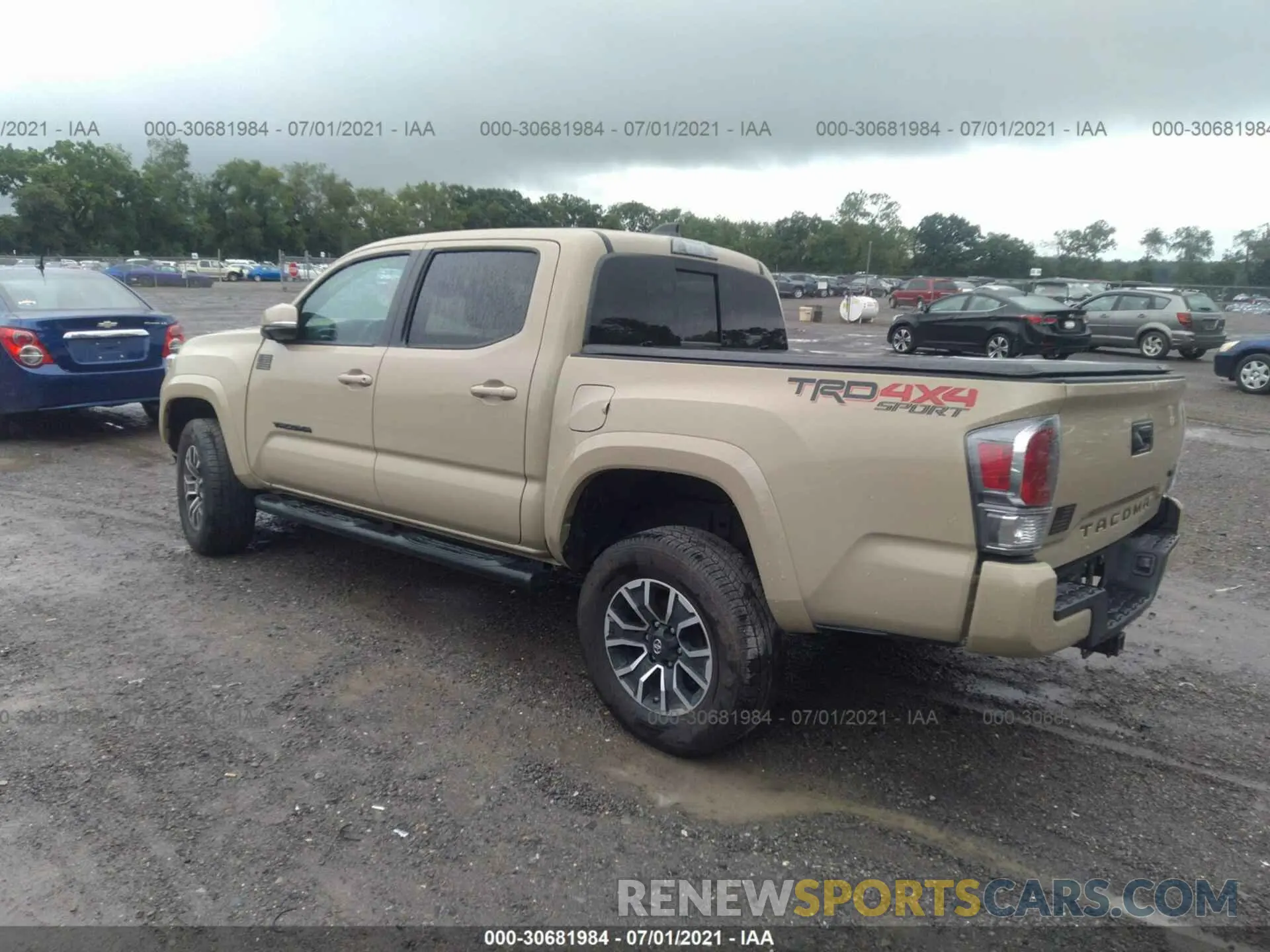 3 fotografías del automóvil dañado 3TMCZ5AN0LM322519 TOYOTA TACOMA 4WD 2020