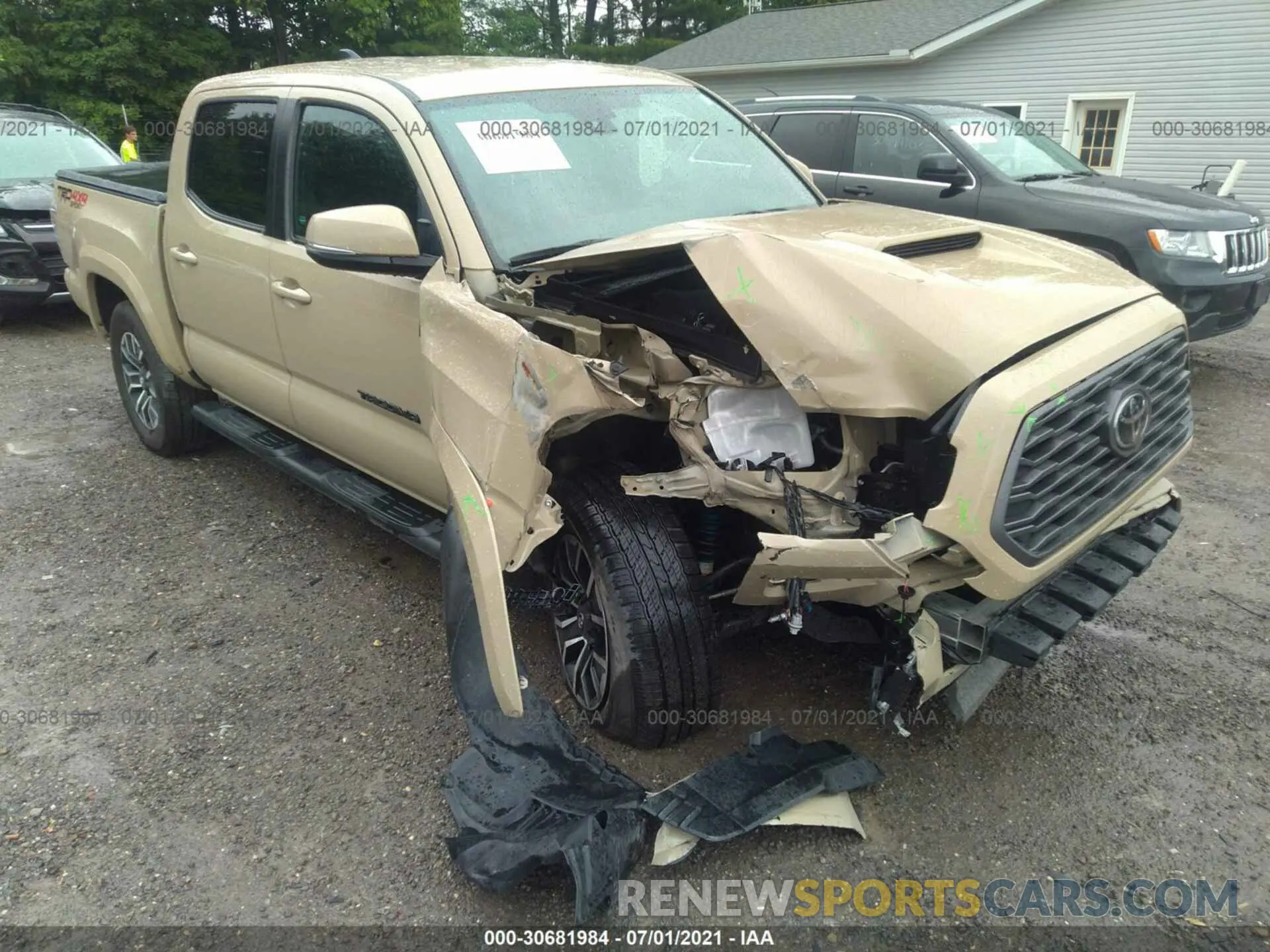 6 fotografías del automóvil dañado 3TMCZ5AN0LM322519 TOYOTA TACOMA 4WD 2020