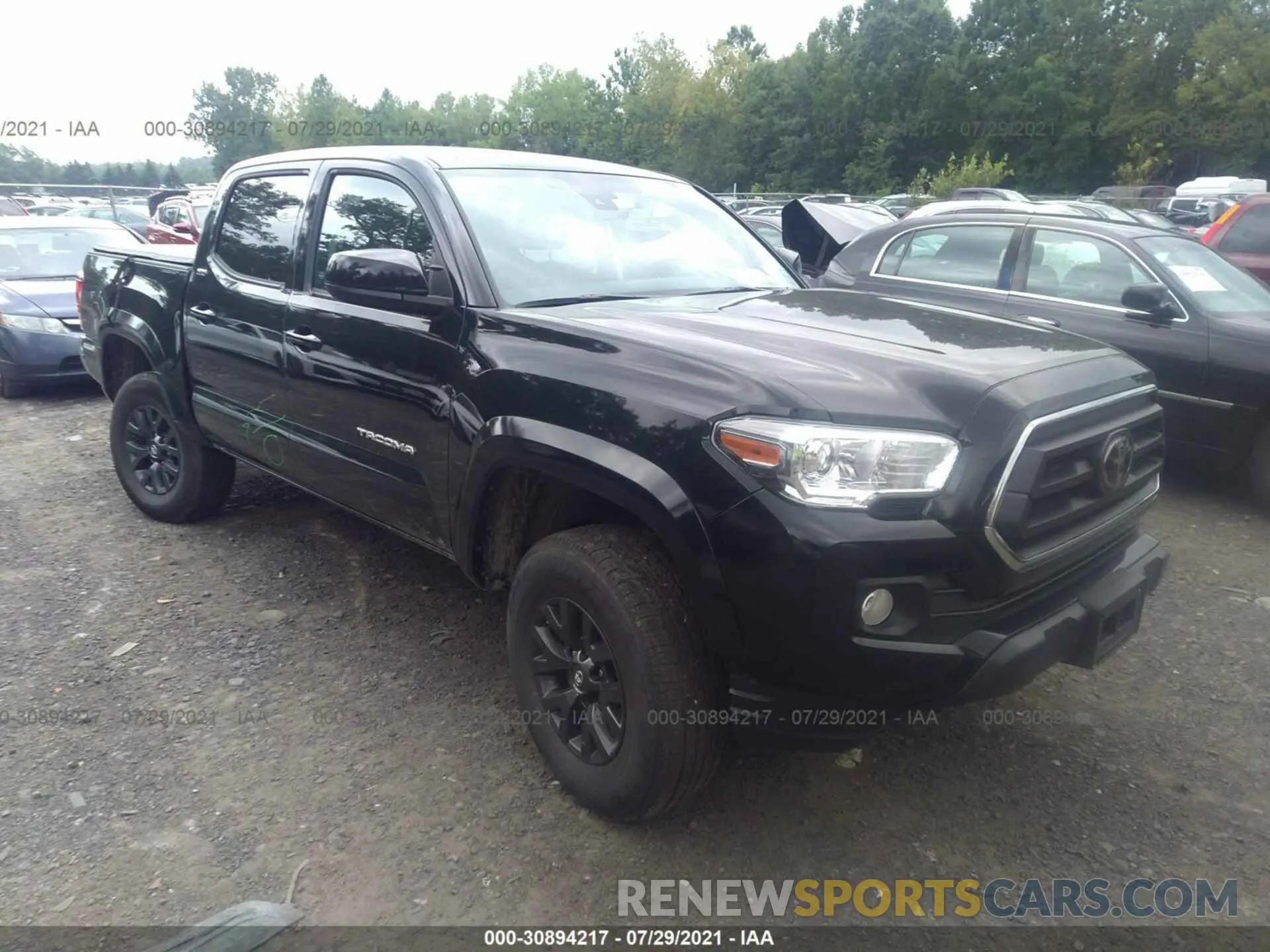 1 fotografías del automóvil dañado 3TMCZ5AN0LM364317 TOYOTA TACOMA 4WD 2020