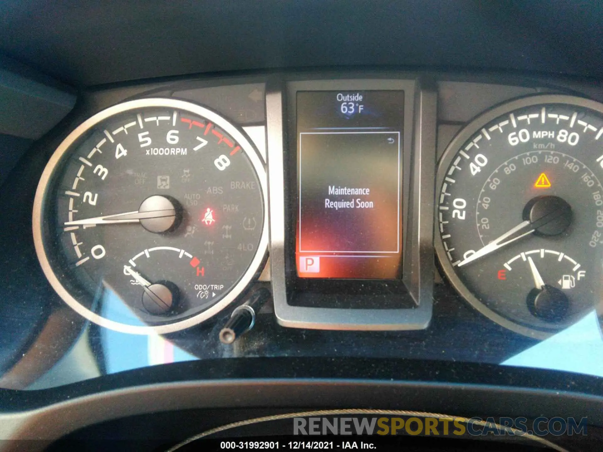 7 fotografías del automóvil dañado 3TMCZ5AN1LM331813 TOYOTA TACOMA 4WD 2020