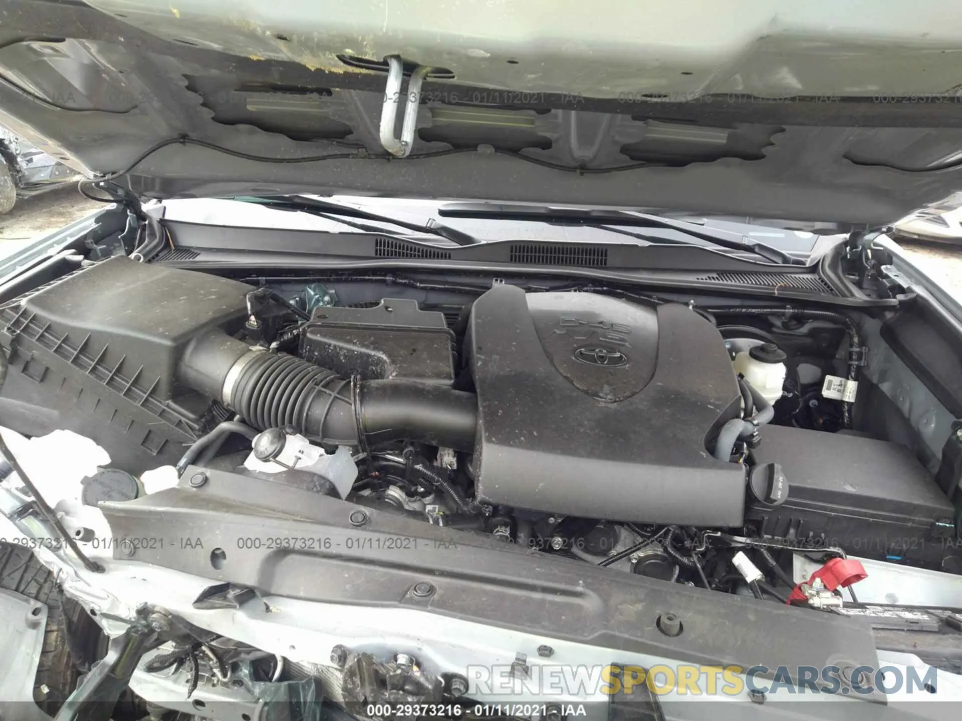 10 fotografías del automóvil dañado 3TMCZ5AN1LM349471 TOYOTA TACOMA 4WD 2020