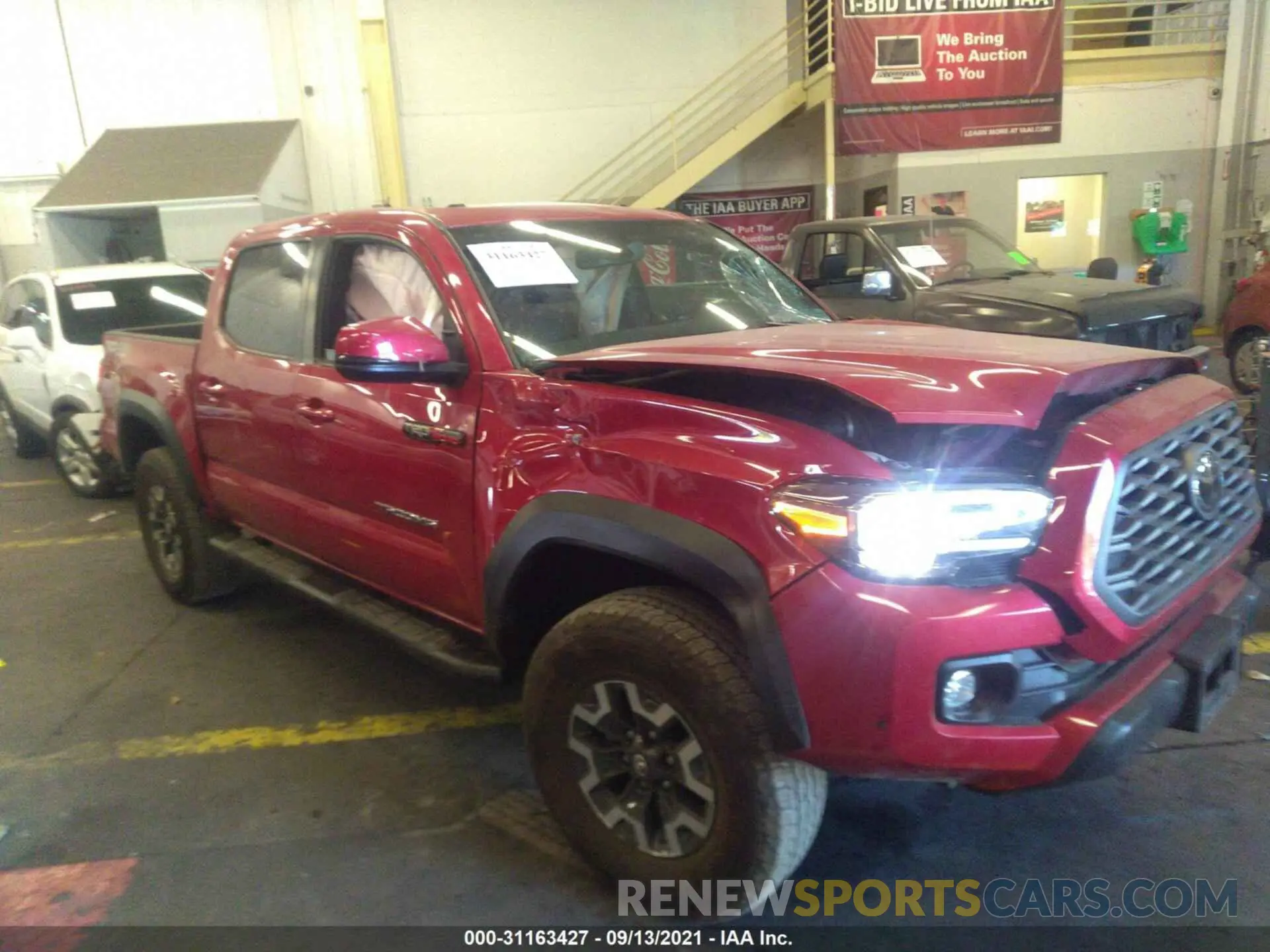 1 fotografías del automóvil dañado 3TMCZ5AN3LM298040 TOYOTA TACOMA 4WD 2020