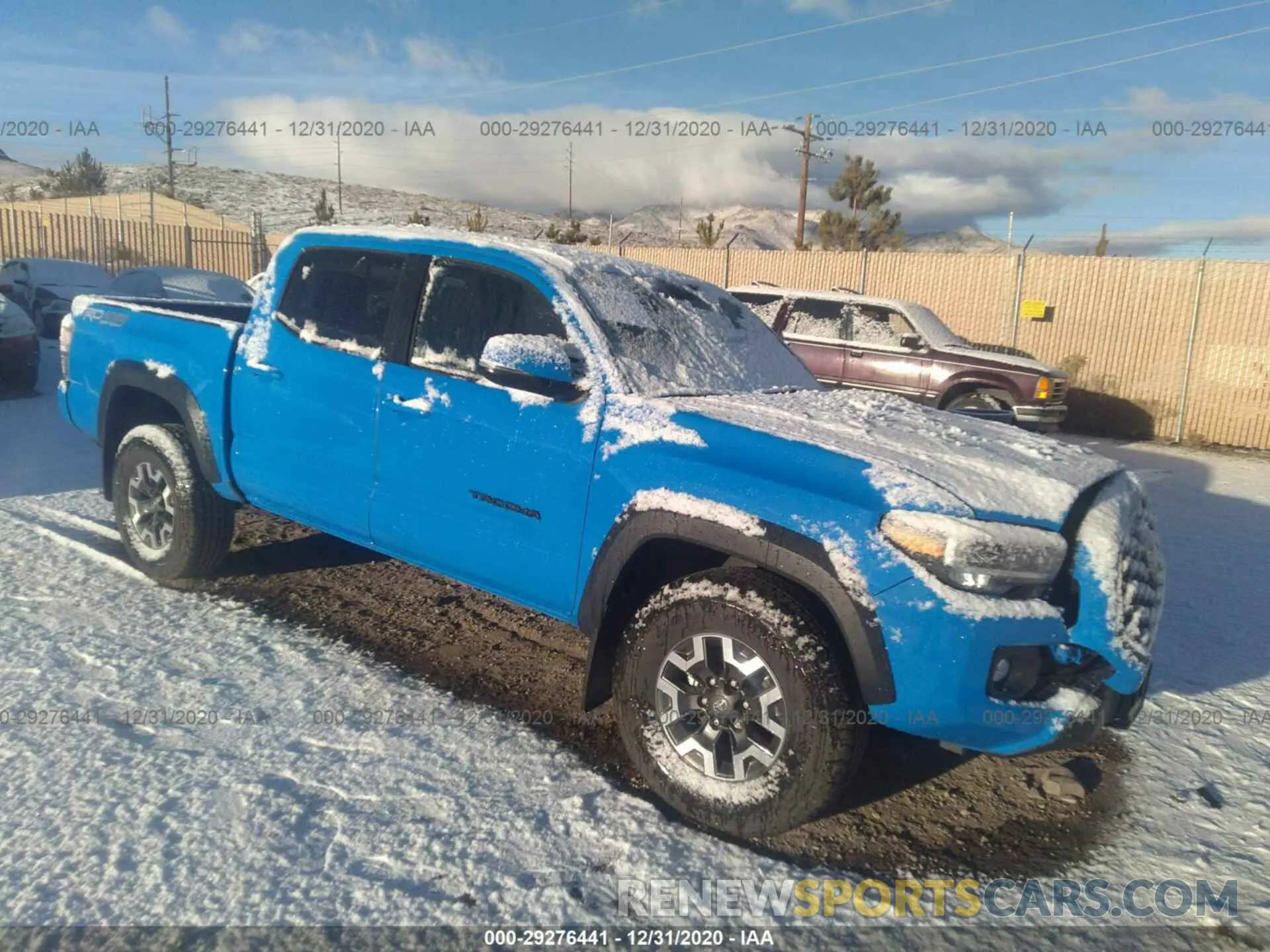 1 fotografías del automóvil dañado 3TMCZ5AN3LM304323 TOYOTA TACOMA 4WD 2020