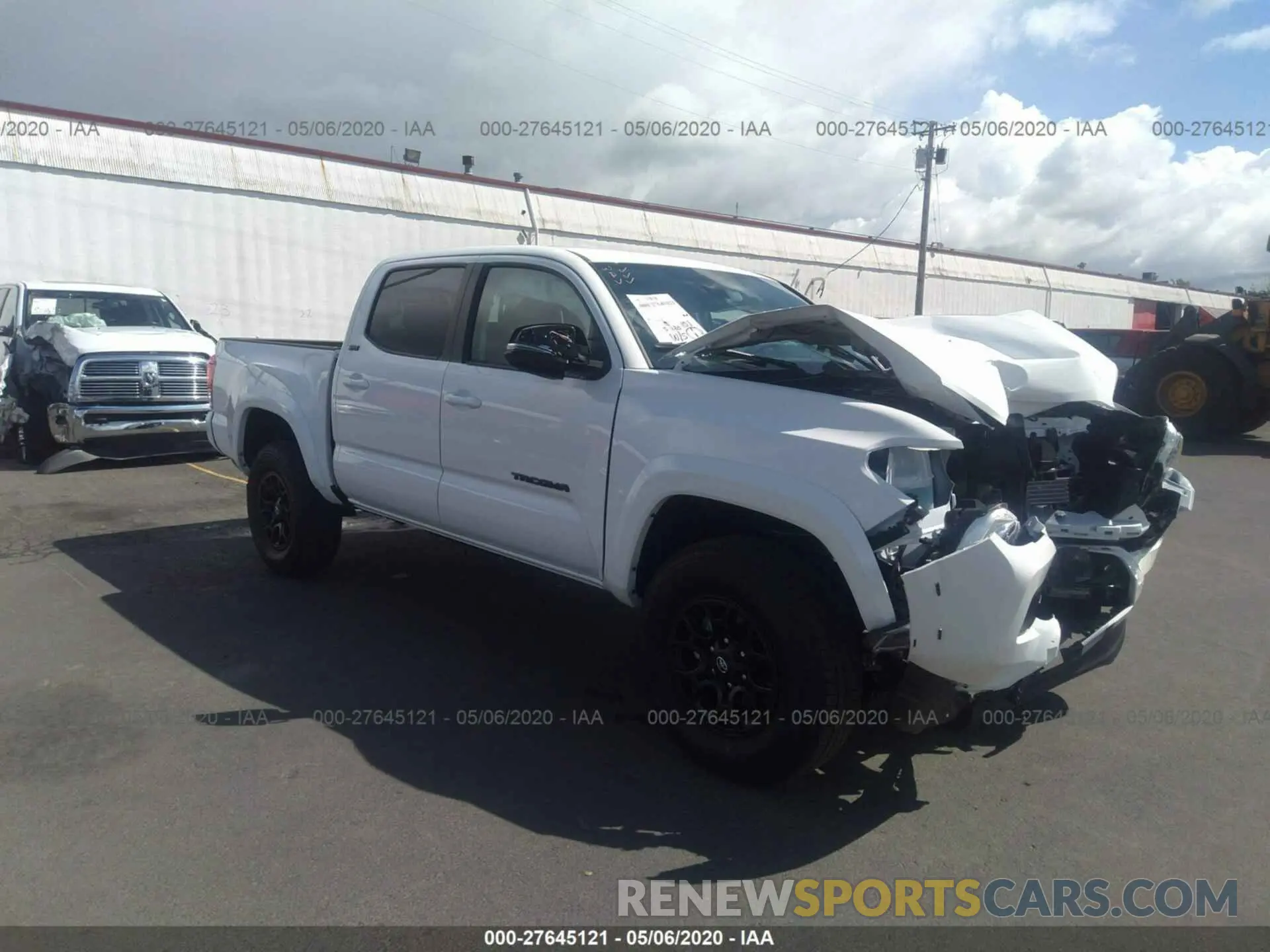 1 fotografías del automóvil dañado 3TMCZ5AN4LM339596 TOYOTA TACOMA 4WD 2020