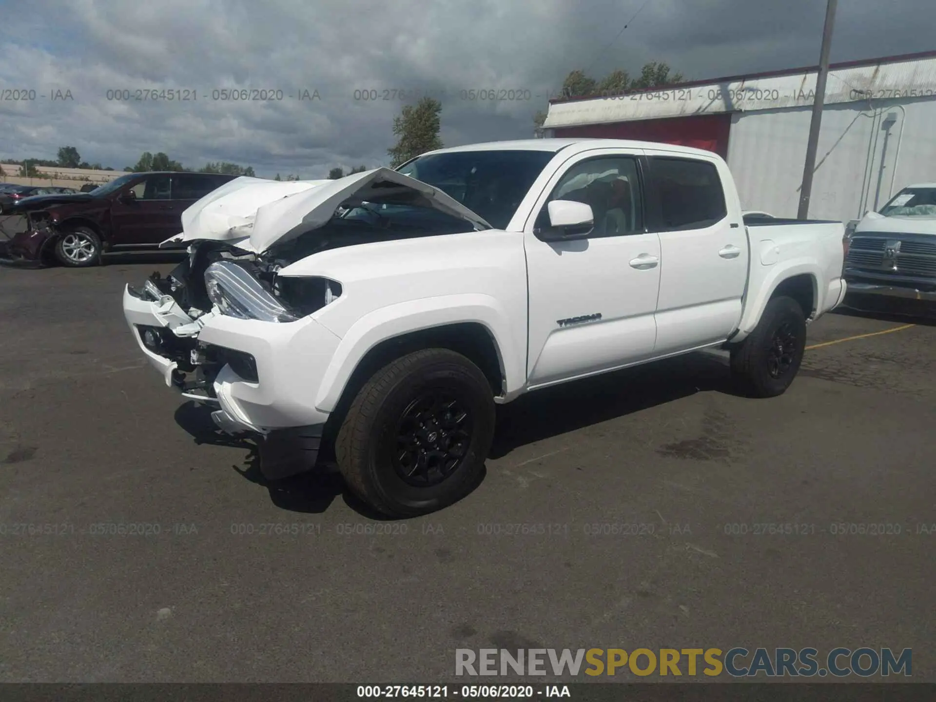 2 fotografías del automóvil dañado 3TMCZ5AN4LM339596 TOYOTA TACOMA 4WD 2020