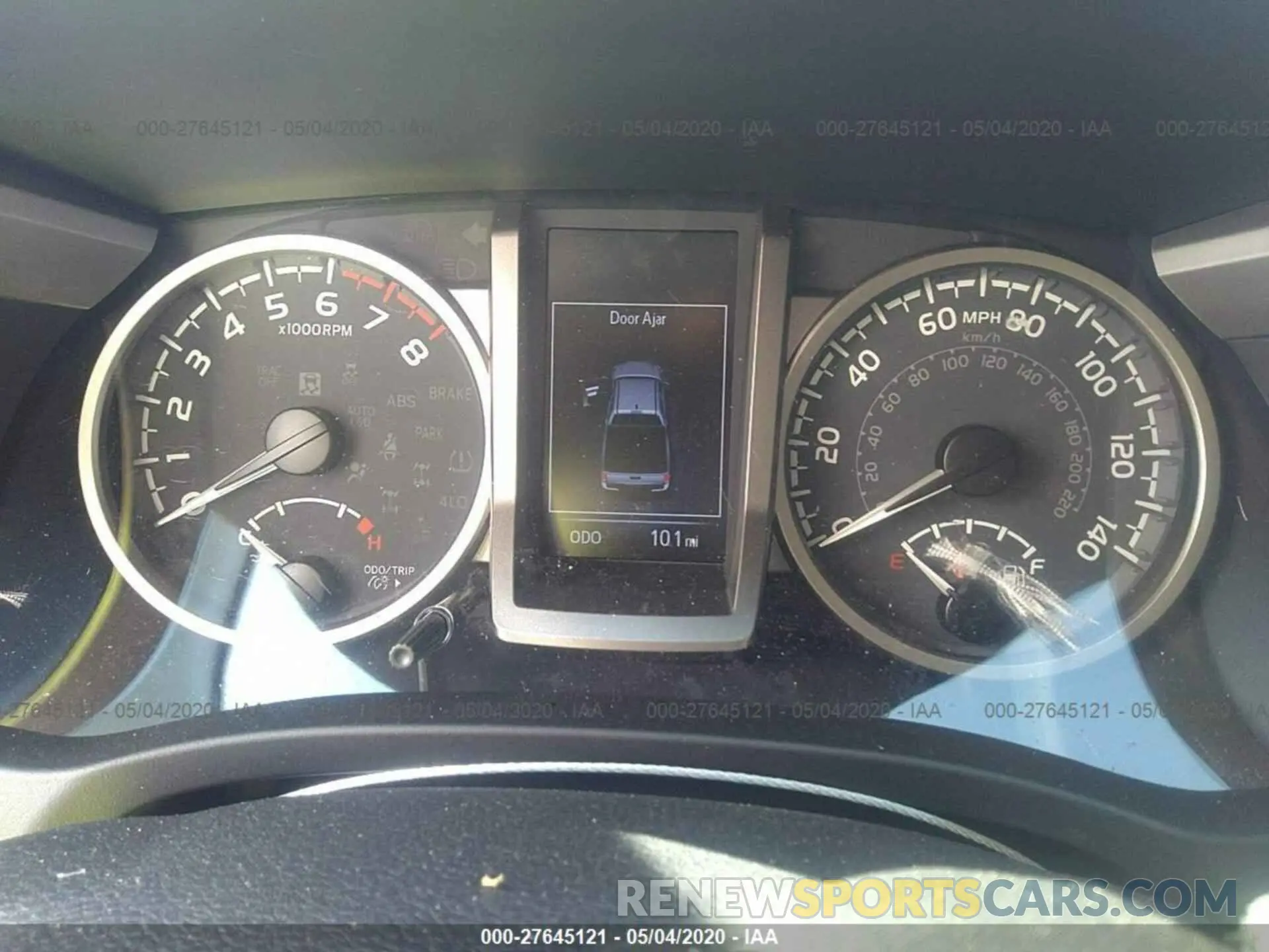 7 fotografías del automóvil dañado 3TMCZ5AN4LM339596 TOYOTA TACOMA 4WD 2020
