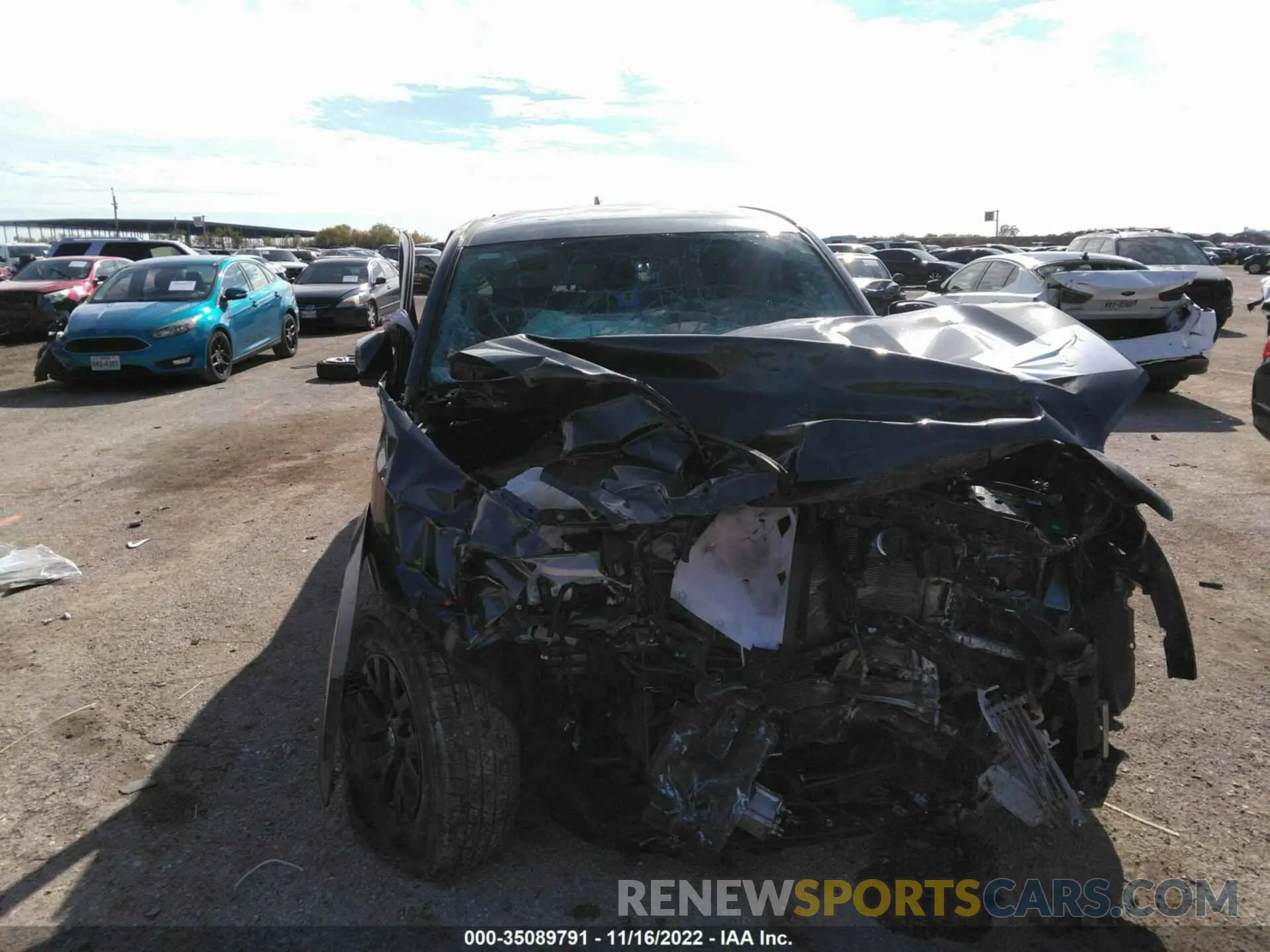 6 fotografías del automóvil dañado 3TMCZ5AN9LM306139 TOYOTA TACOMA 4WD 2020