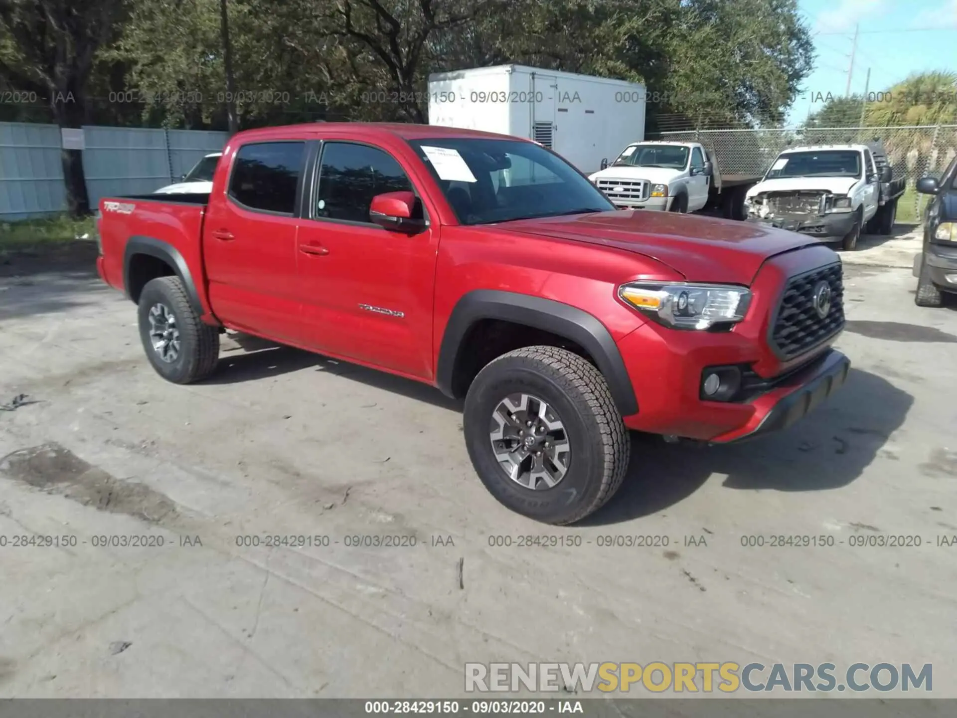 1 fotografías del automóvil dañado 3TMCZ5AN9LM310482 TOYOTA TACOMA 4WD 2020
