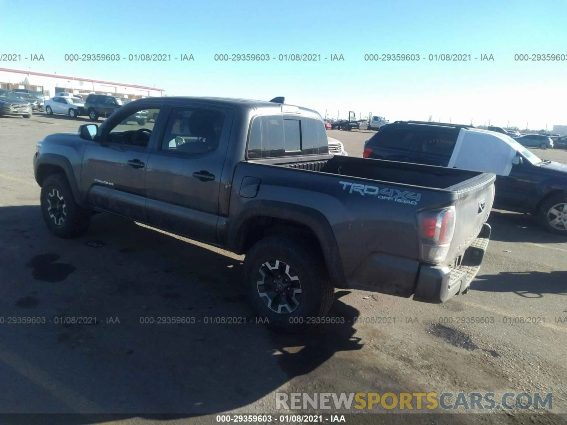 3 fotografías del automóvil dañado 3TMCZ5AN9LM321837 TOYOTA TACOMA 4WD 2020