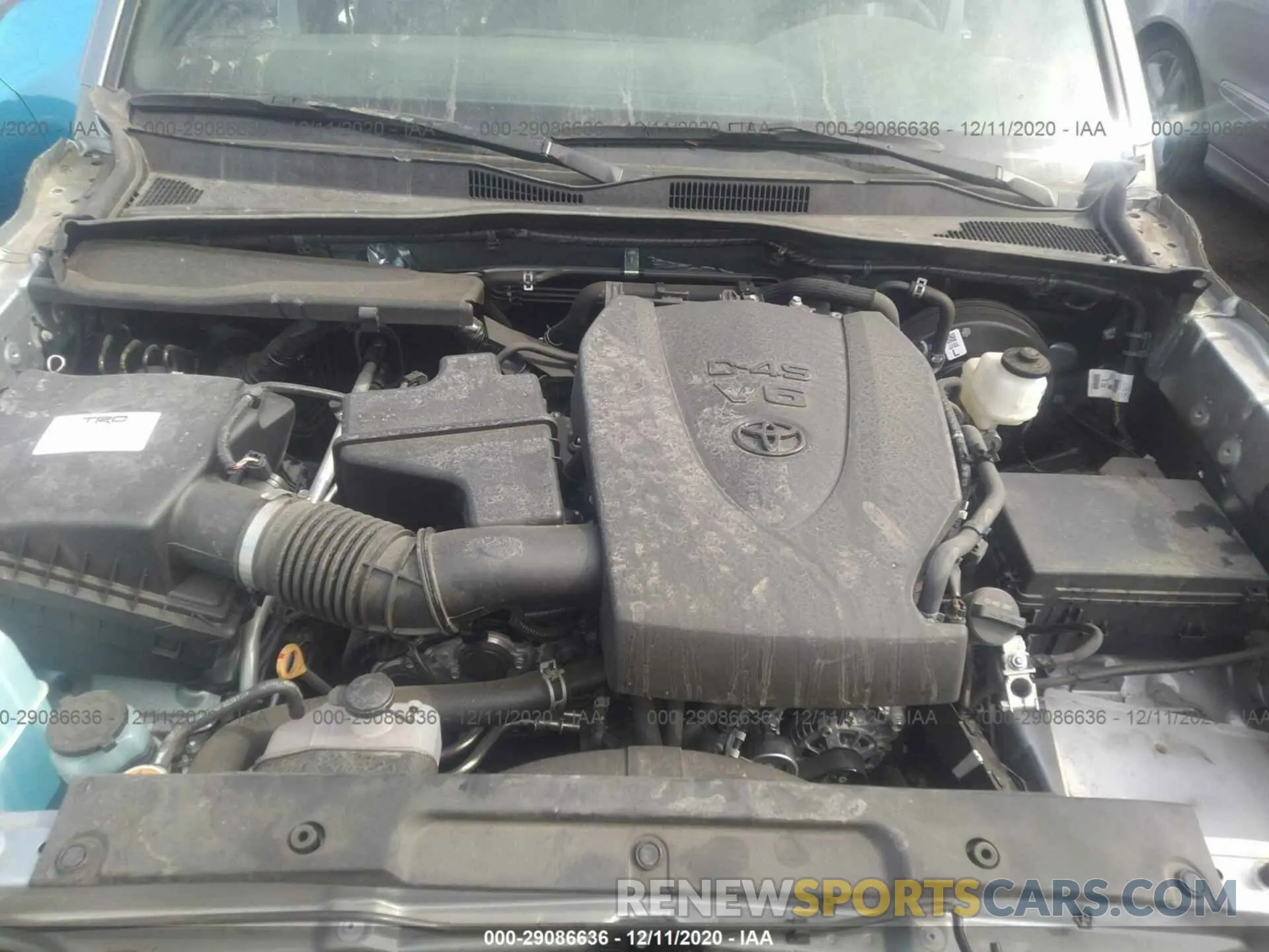 10 fotografías del automóvil dañado 3TMCZ5ANXLM296656 TOYOTA TACOMA 4WD 2020