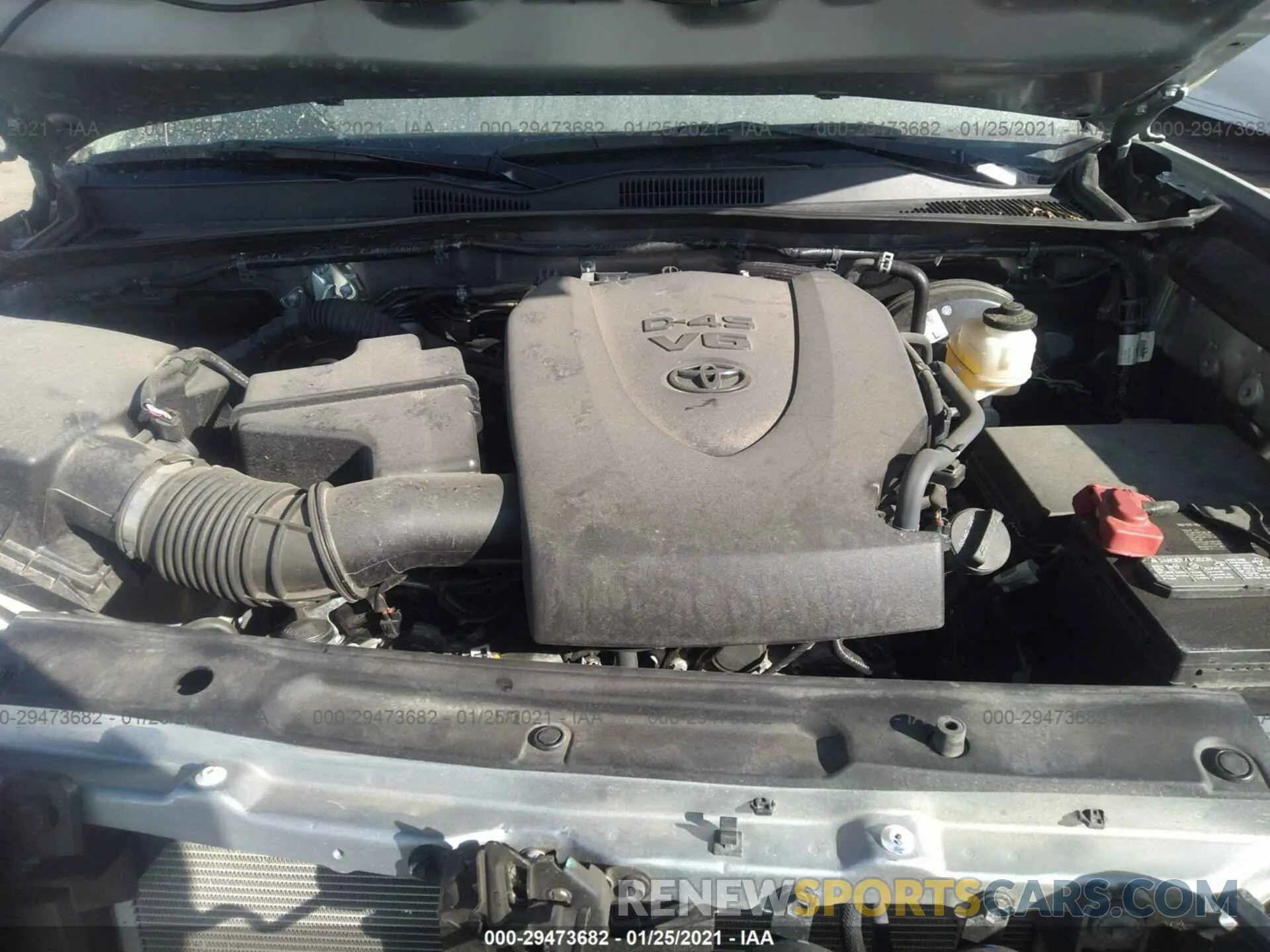 10 fotografías del automóvil dañado 3TMDZ5BN2LM082960 TOYOTA TACOMA 4WD 2020