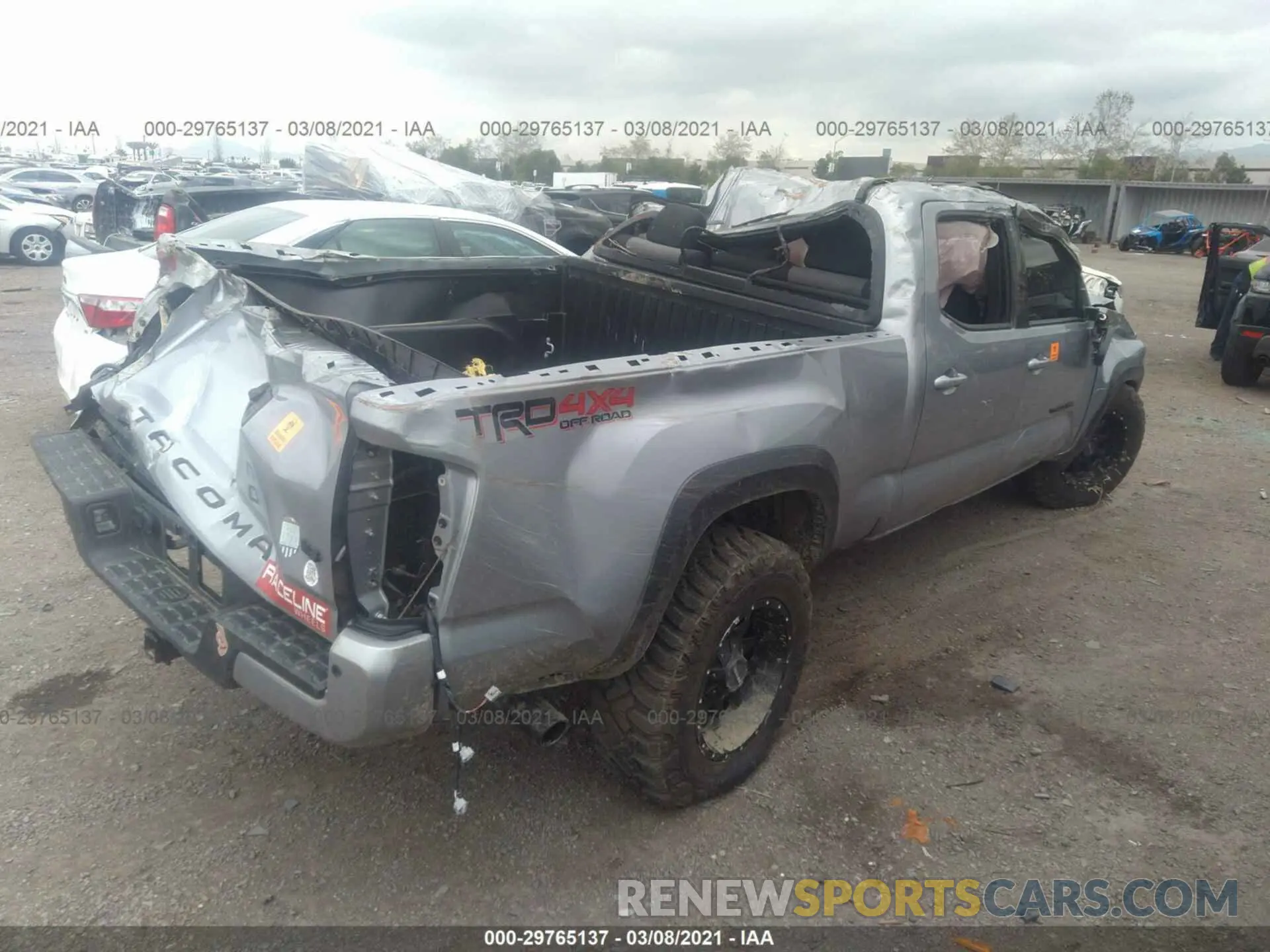 4 fotografías del automóvil dañado 3TMDZ5BN6LM098580 TOYOTA TACOMA 4WD 2020