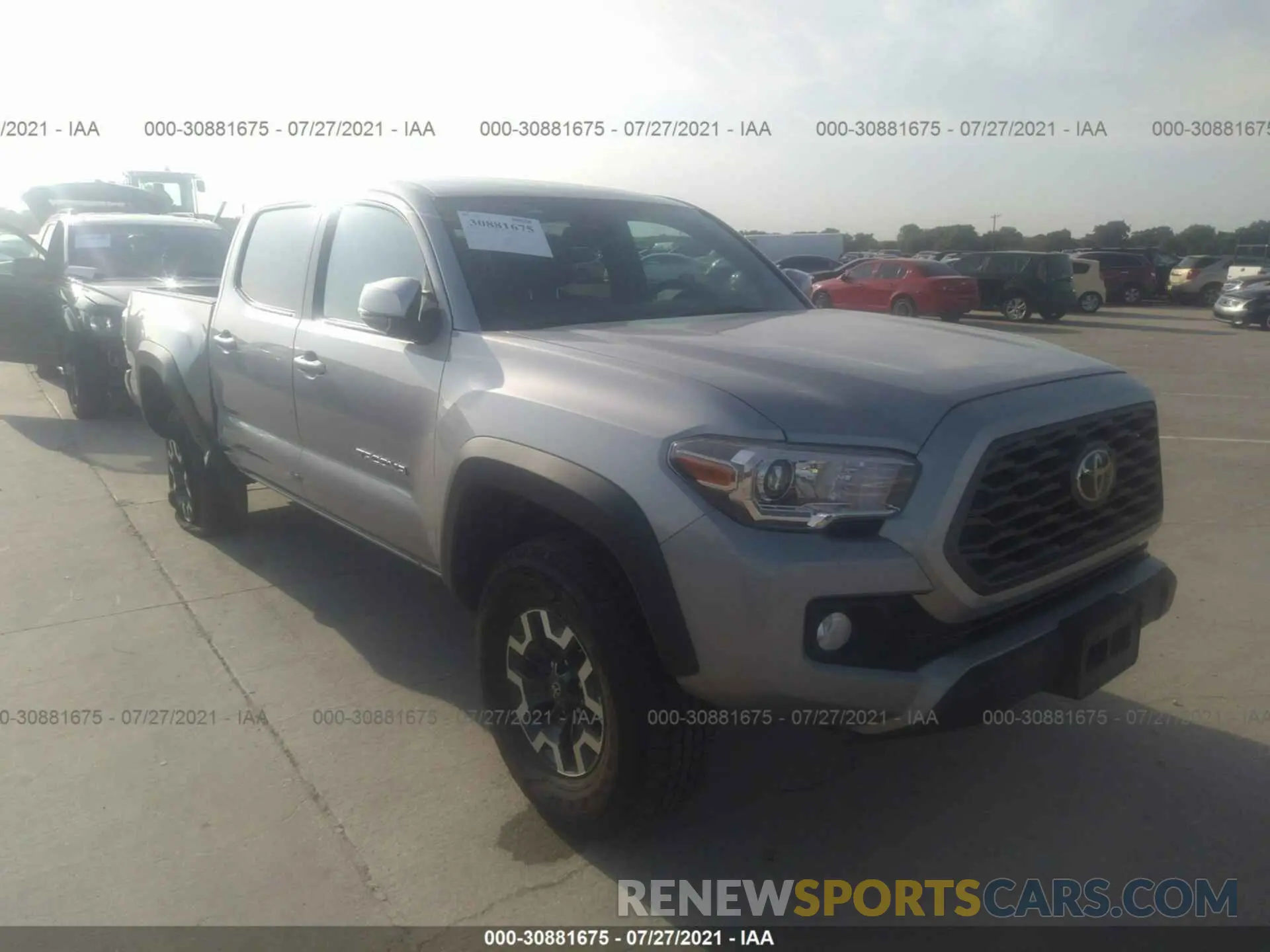 1 fotografías del automóvil dañado 5TFCZ5AN5LX231336 TOYOTA TACOMA 4WD 2020